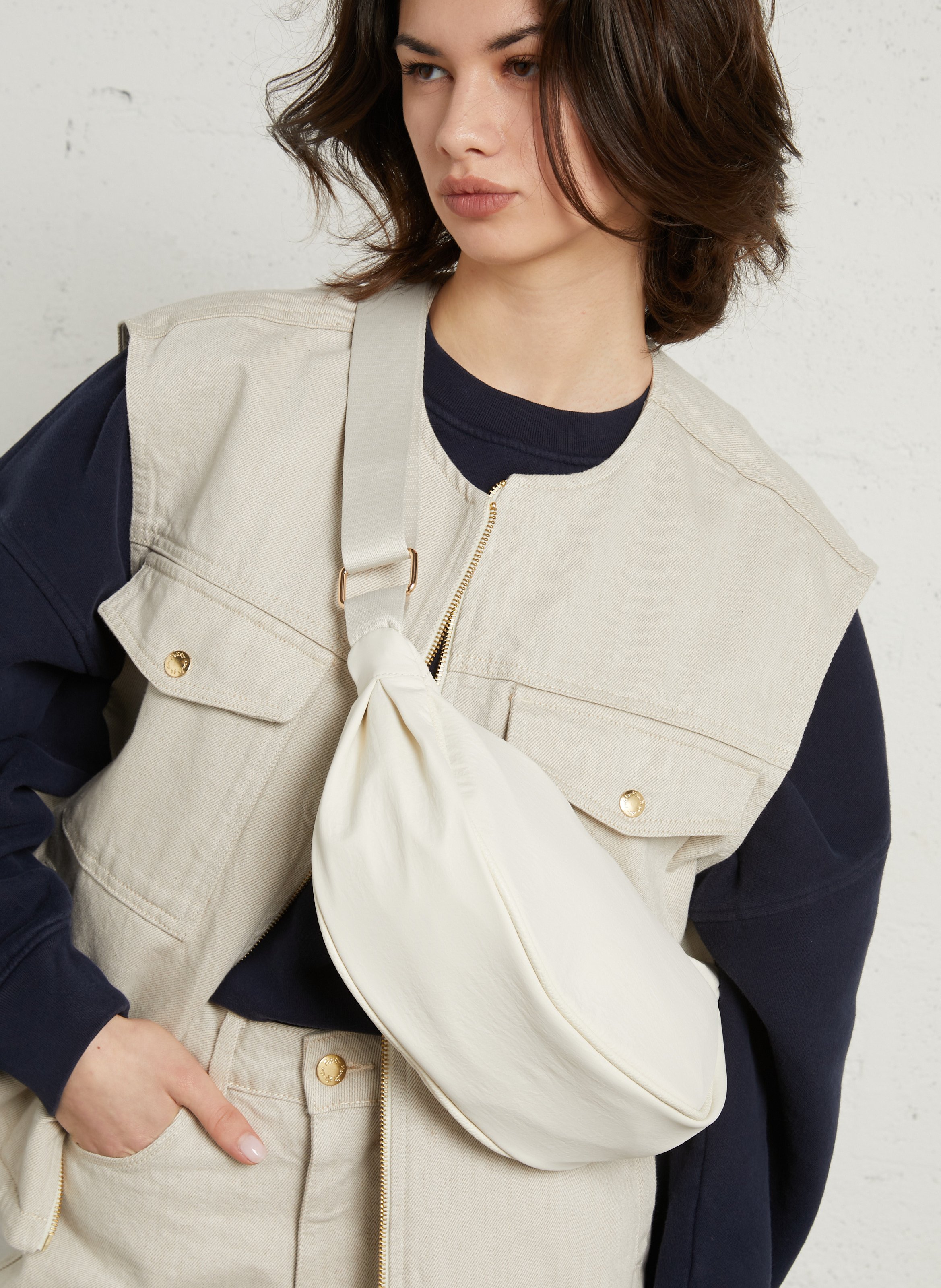 Heuptas met strass AU PRINTEMPS PARIS Beige