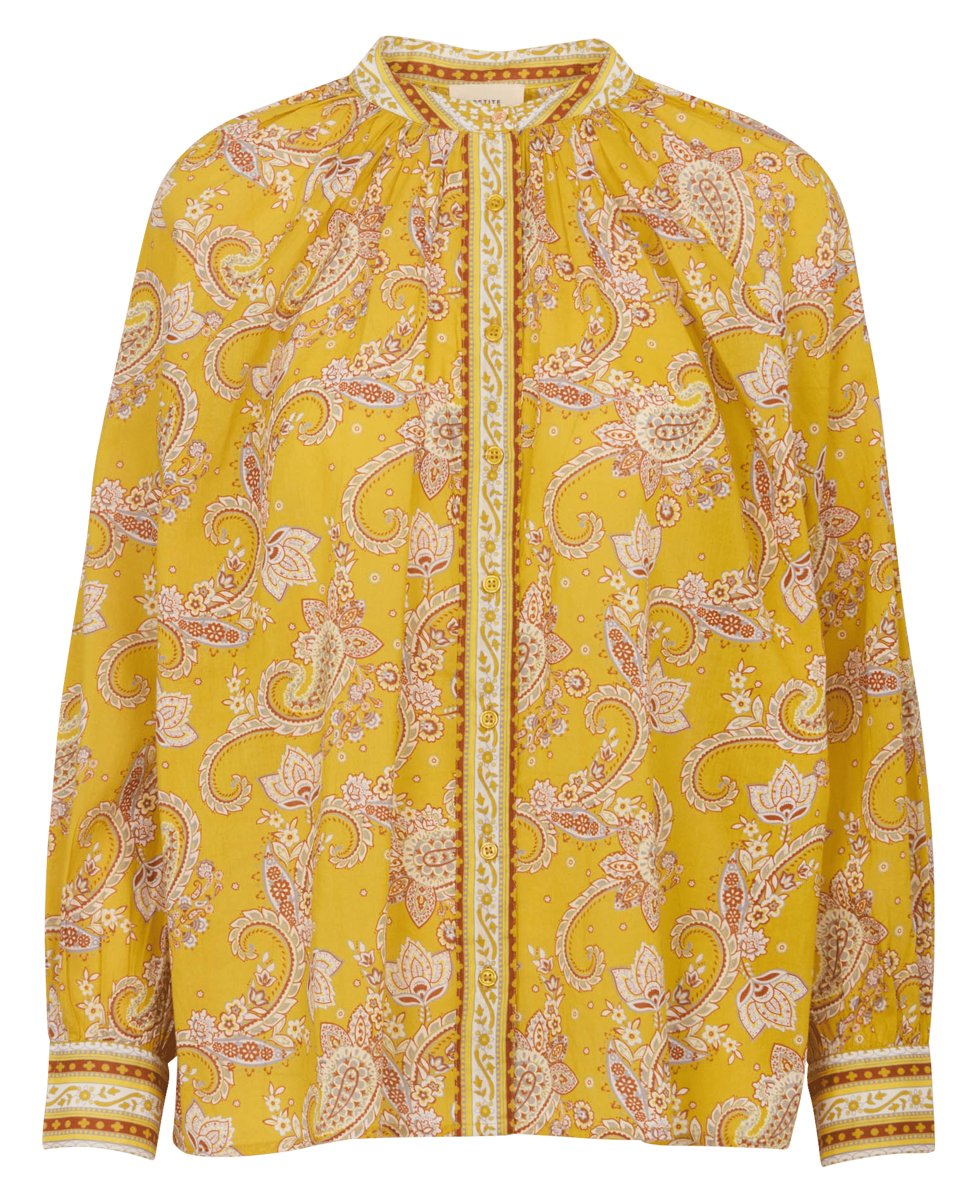 Chemise ample col mao en coton PETITE MENDIGOTE Vert