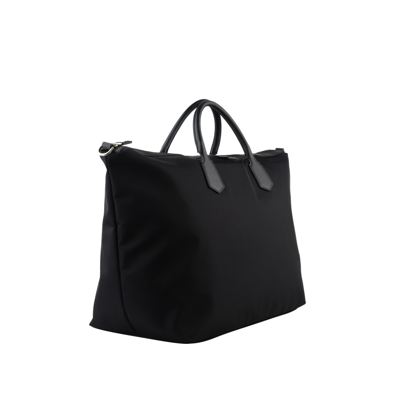 Canvas and leather travel bag POURCHET