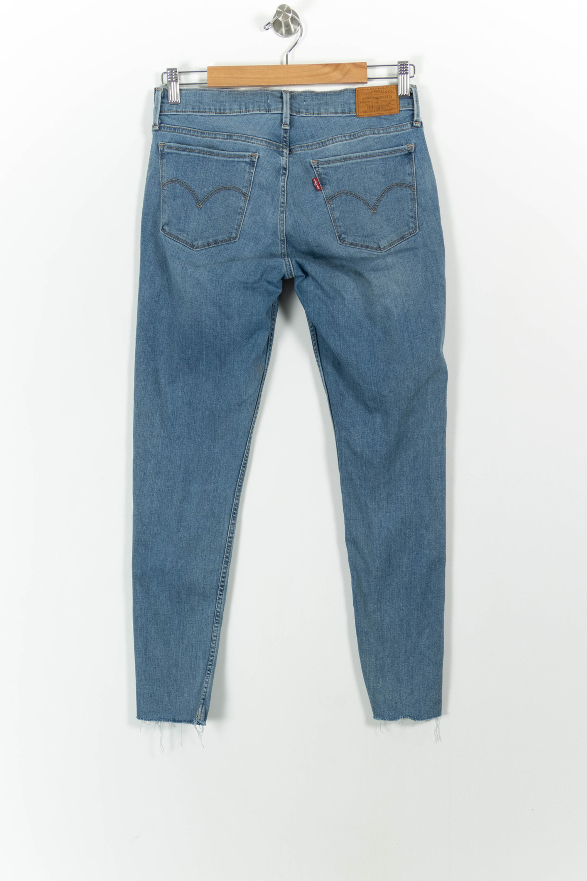 Cropped slim jeans with studs LEVI'S - Seconde main Blue