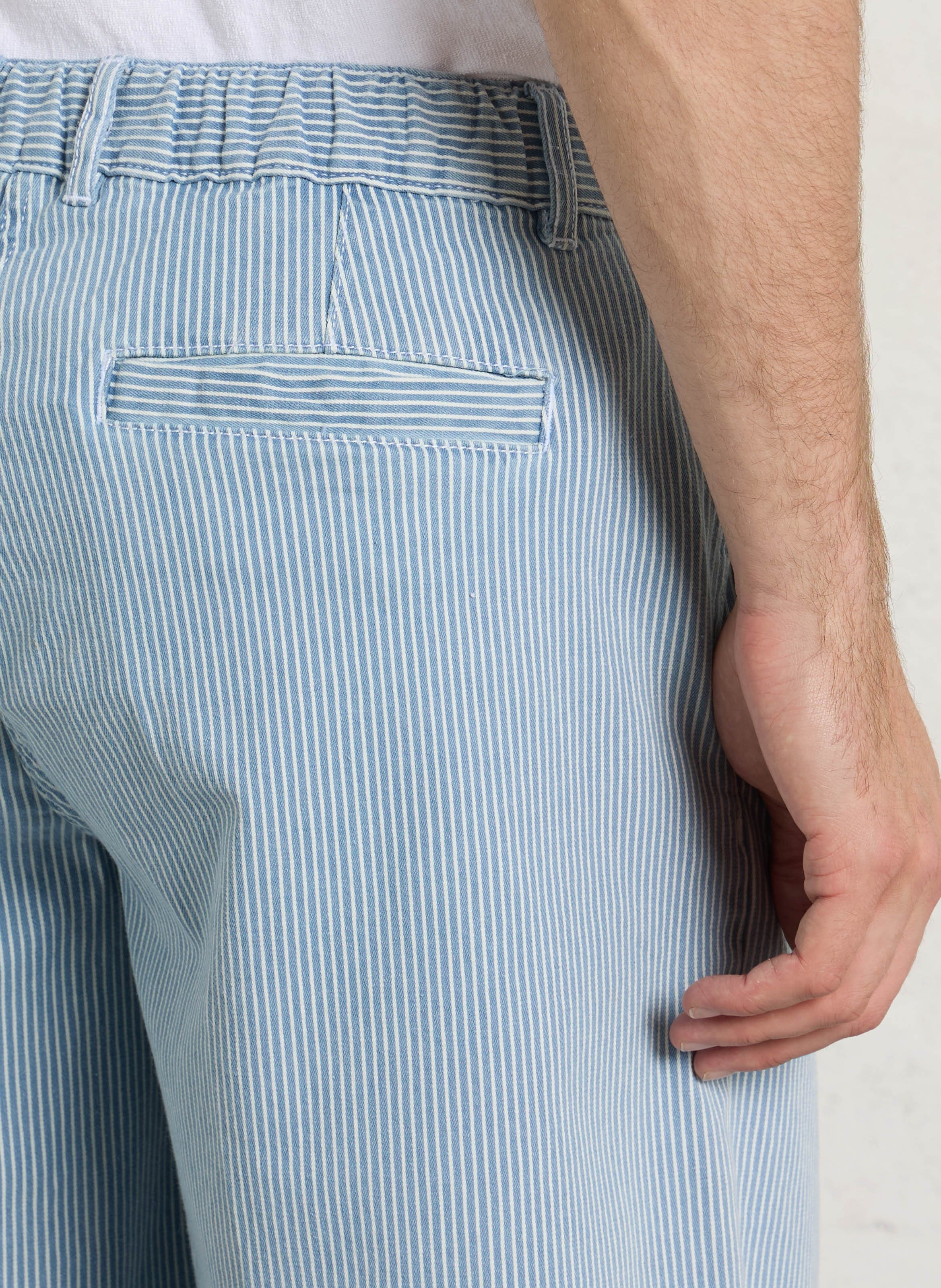 Bermuda droit en coton mélangé ARMOR LUX Bleu