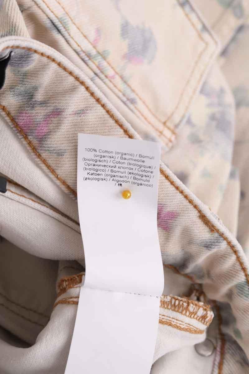 Straight cotton-blend pants GANNI - Seconde Main Beige