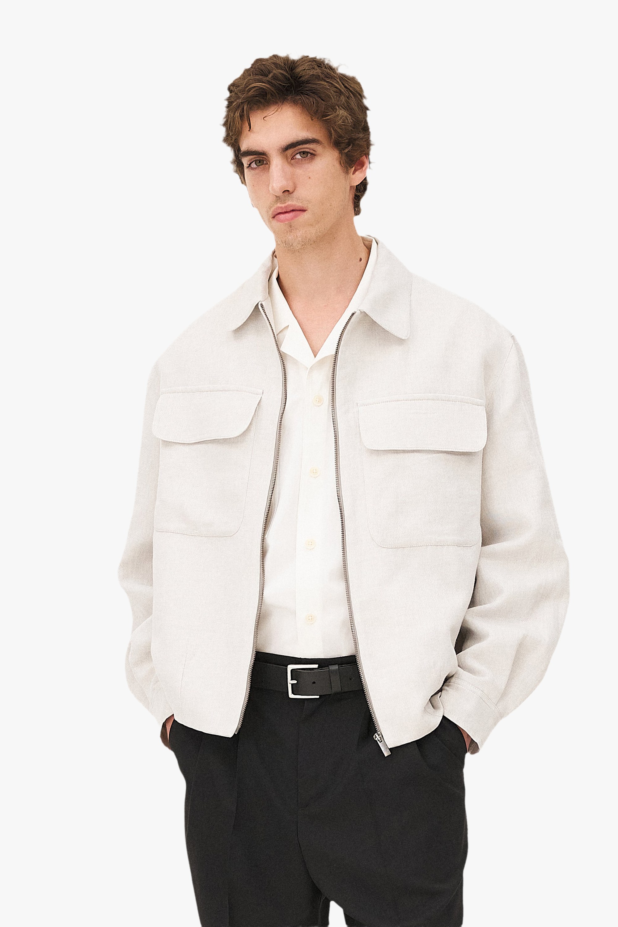 Kinsale oversized pockets jacket Noyoco Grey