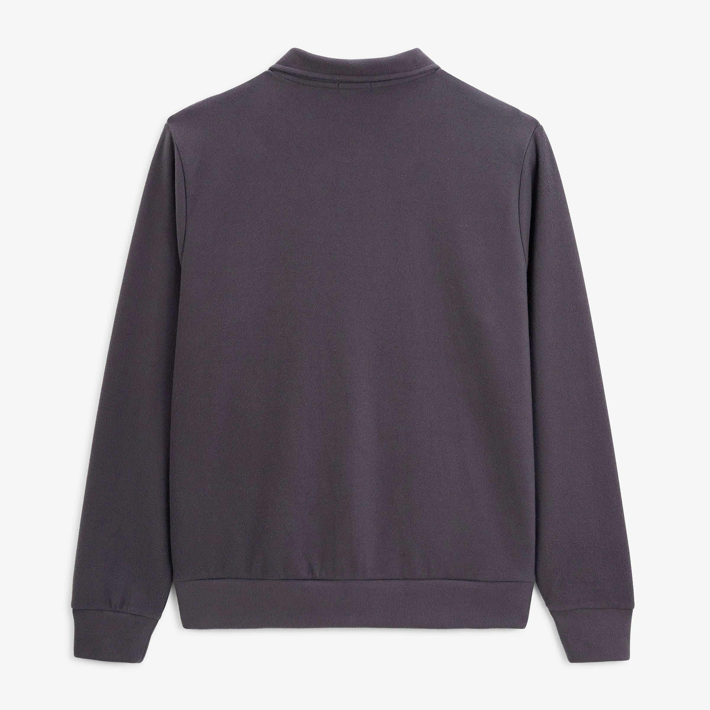 Zip-up sweatshirt with shirt collar SERGE BLANCO Grey
