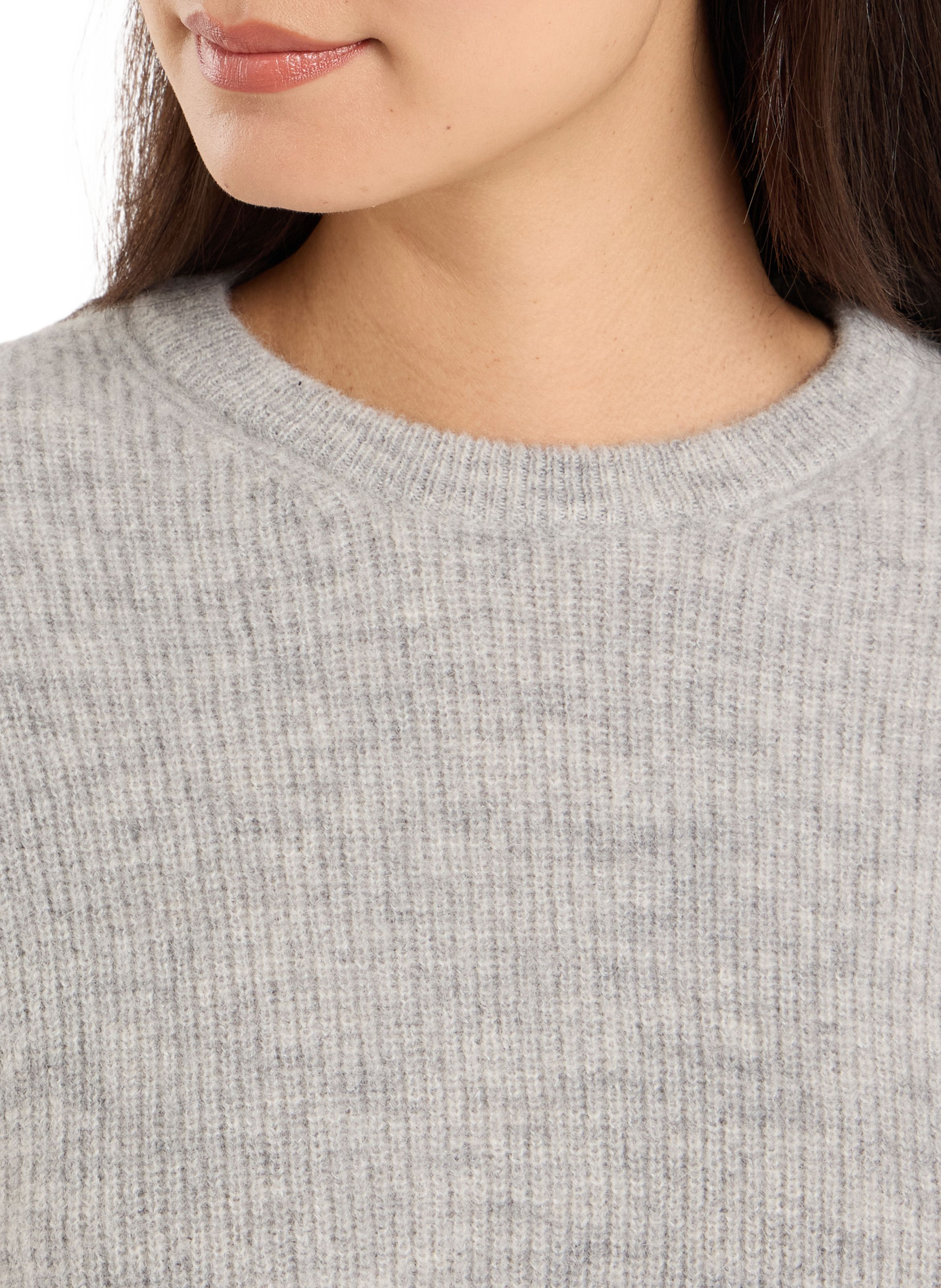 Round neck pullover in blended alpaca - Baylory SAISON 1865 Grey