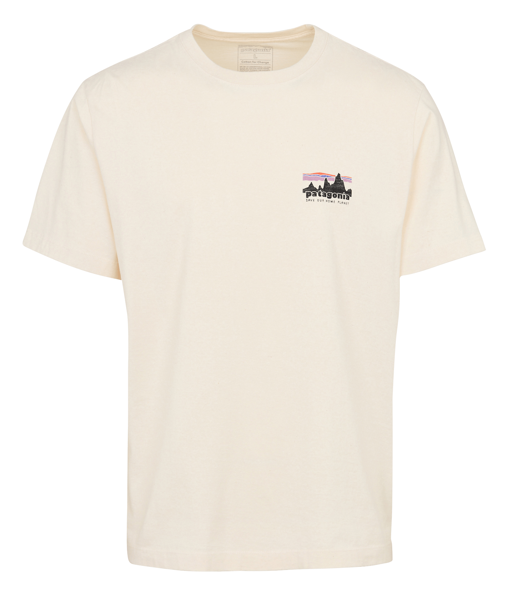Tee-shirt droit en coton biologique PATAGONIA Beige