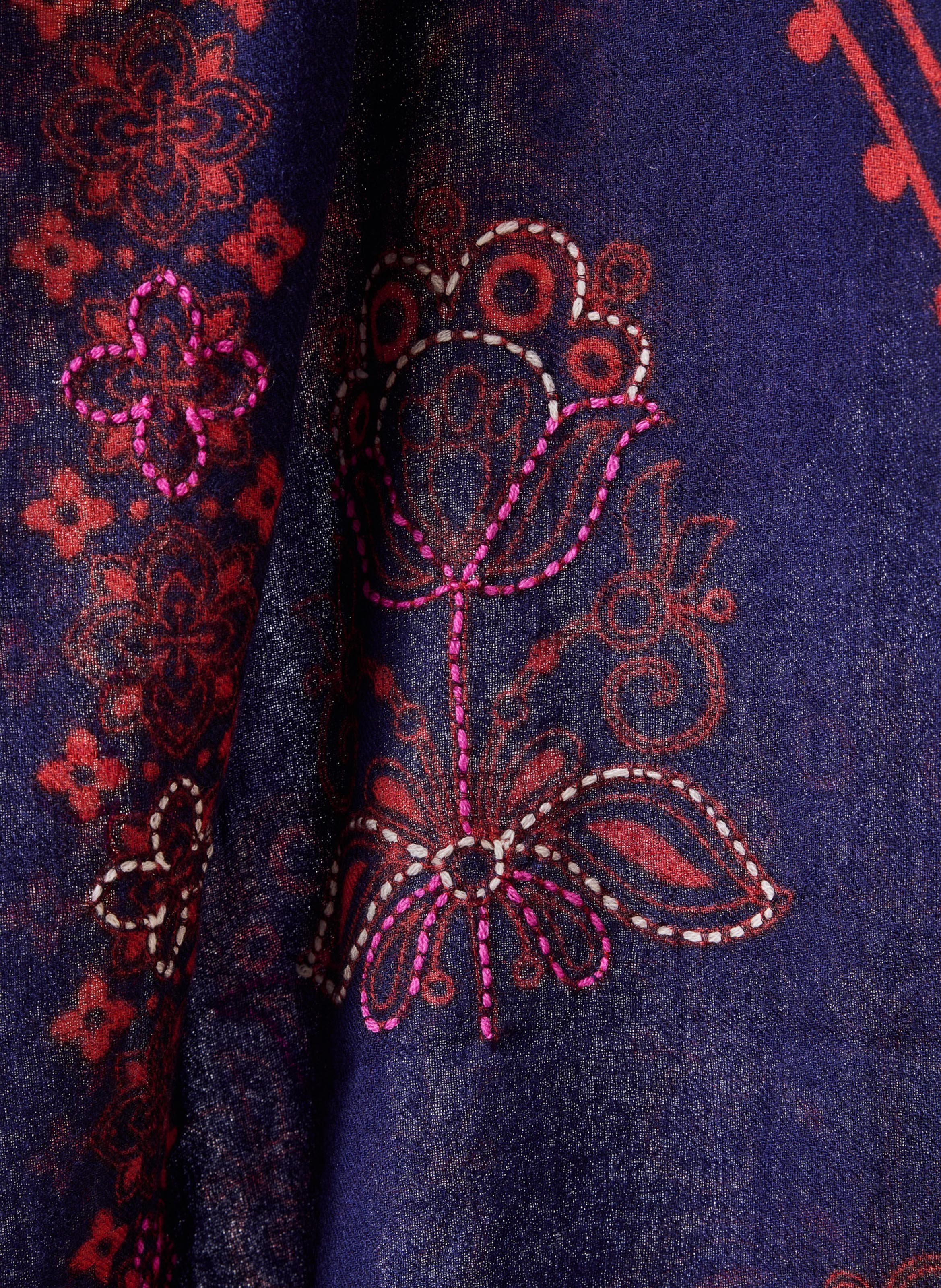 Echarpe en laine LA FEE MARABOUTEE Violet