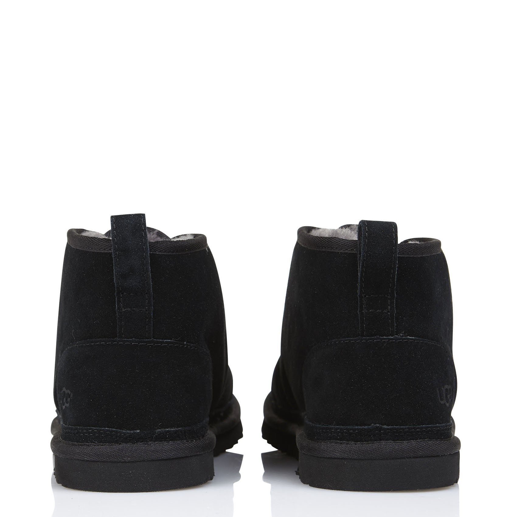 Boots en cuir à lacets UGG Noir