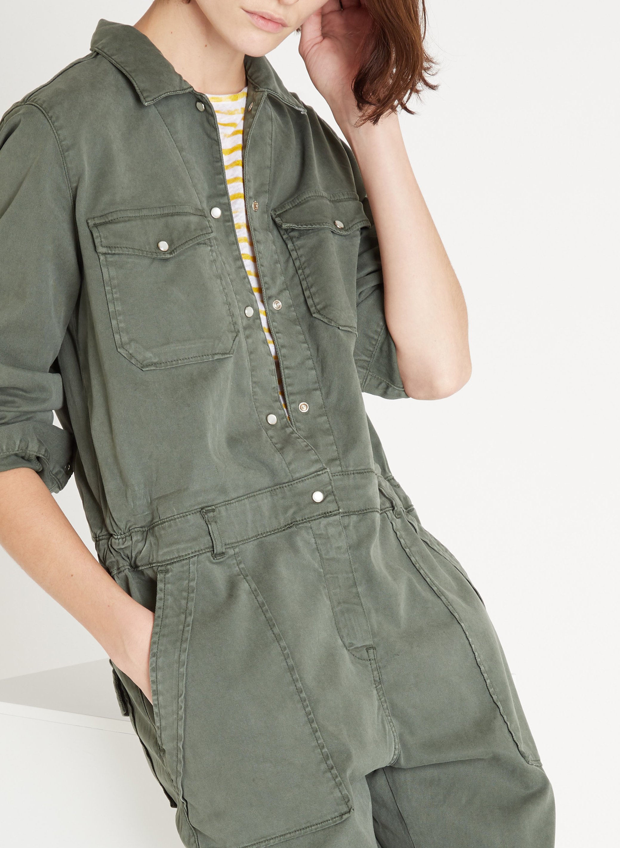 Jumpsuit van tencel ACQUAVERDE