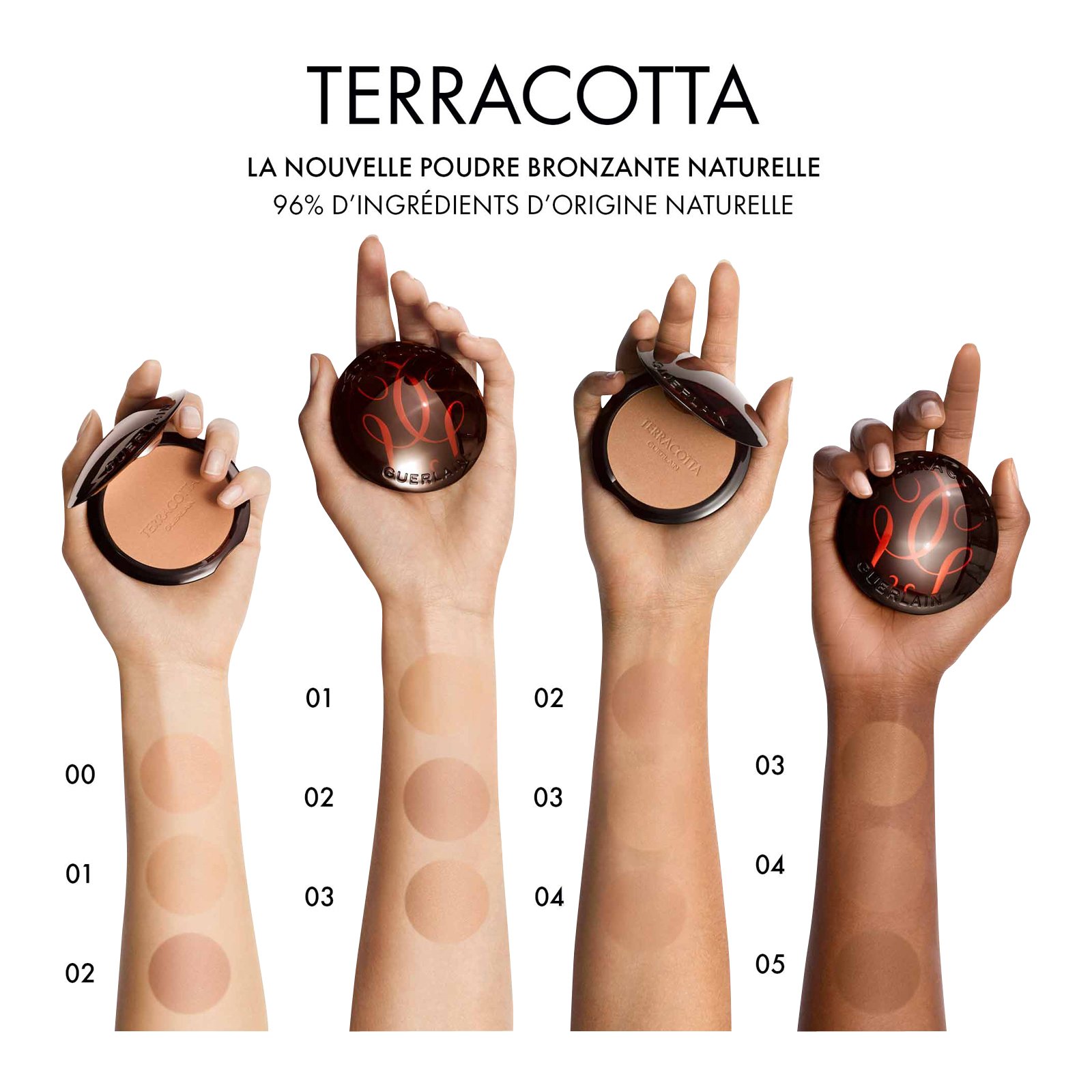 Terracotta Bronzing Powder - 96% natural ingredients 04 foncé rosé