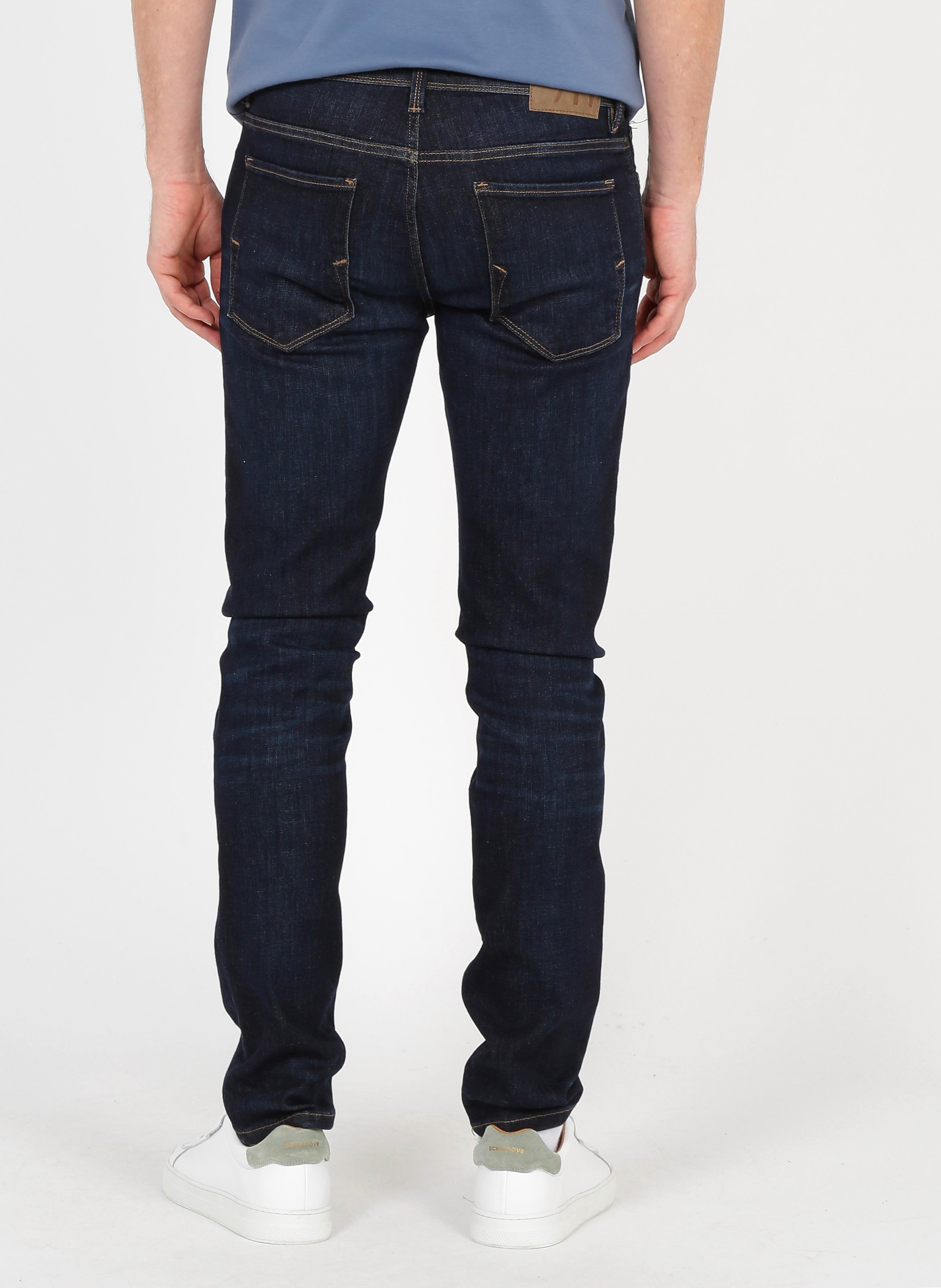 Organic cotton-blend slim-fit jeans SELECTED Blue