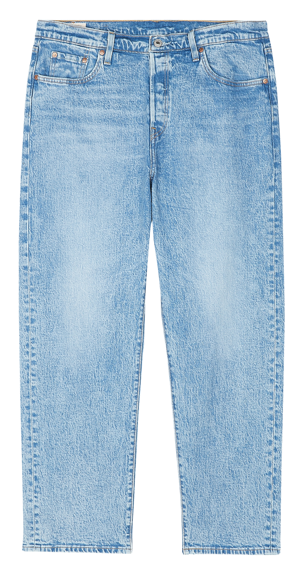 Jean droit délavé en coton mélangé LEVI'S Jean Délavé