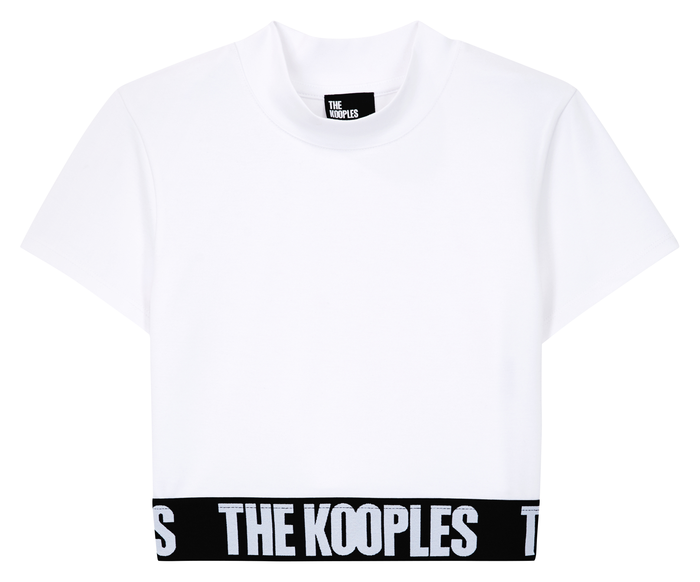 Round-neck T-shirt with printed logo THE KOOPLES White