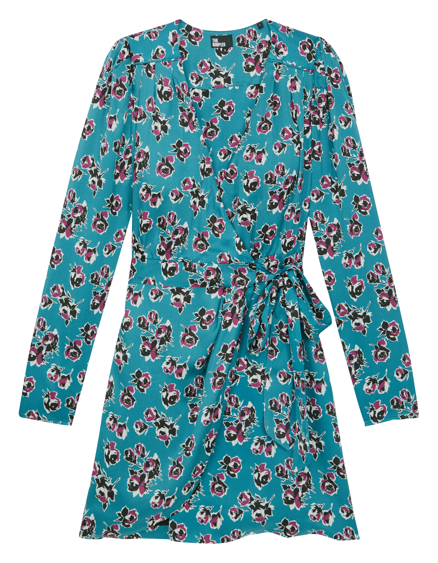 Robe courte portefeuille imprimée THE KOOPLES Multicolore