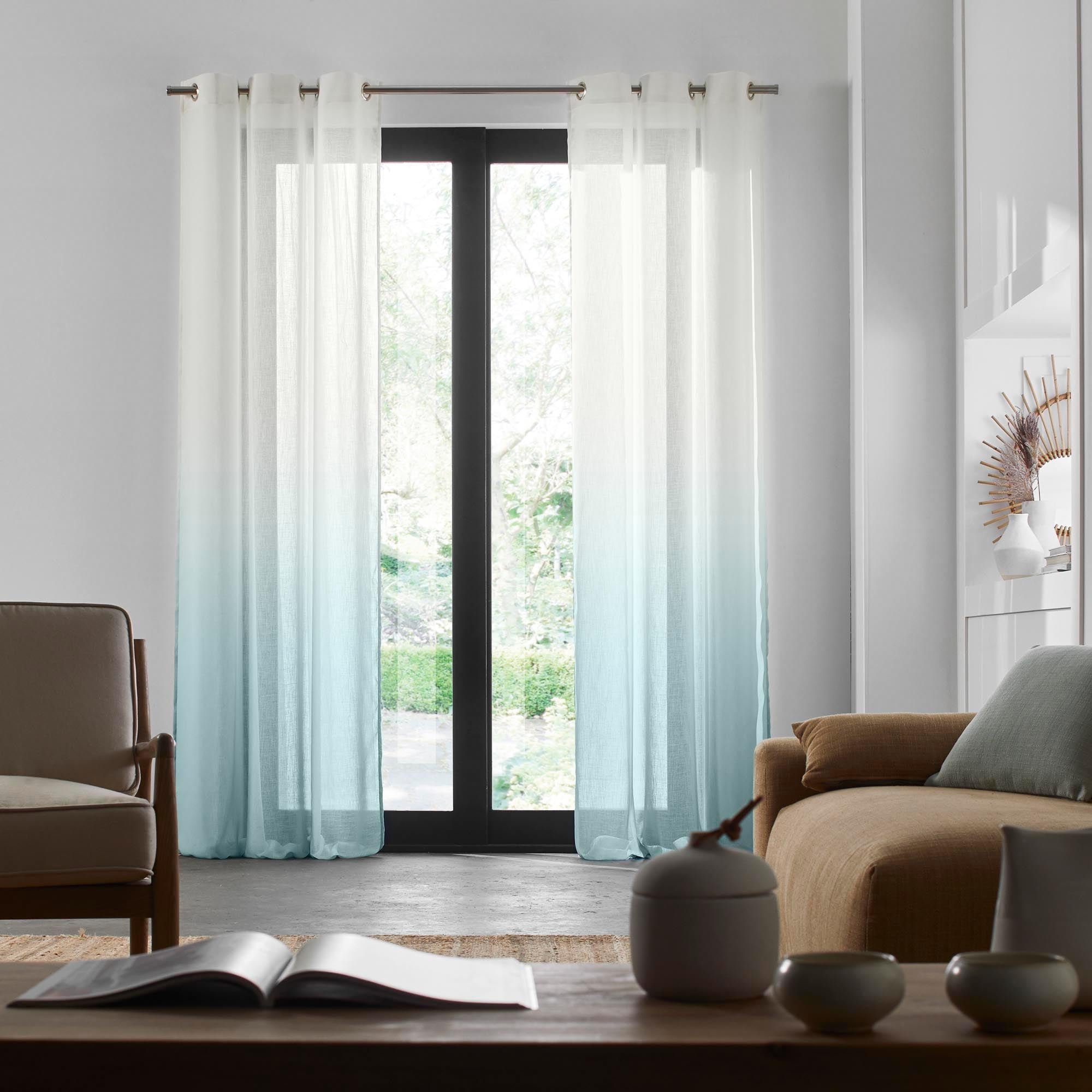 NIMBUS - Net curtain with eyelets MADURA Green