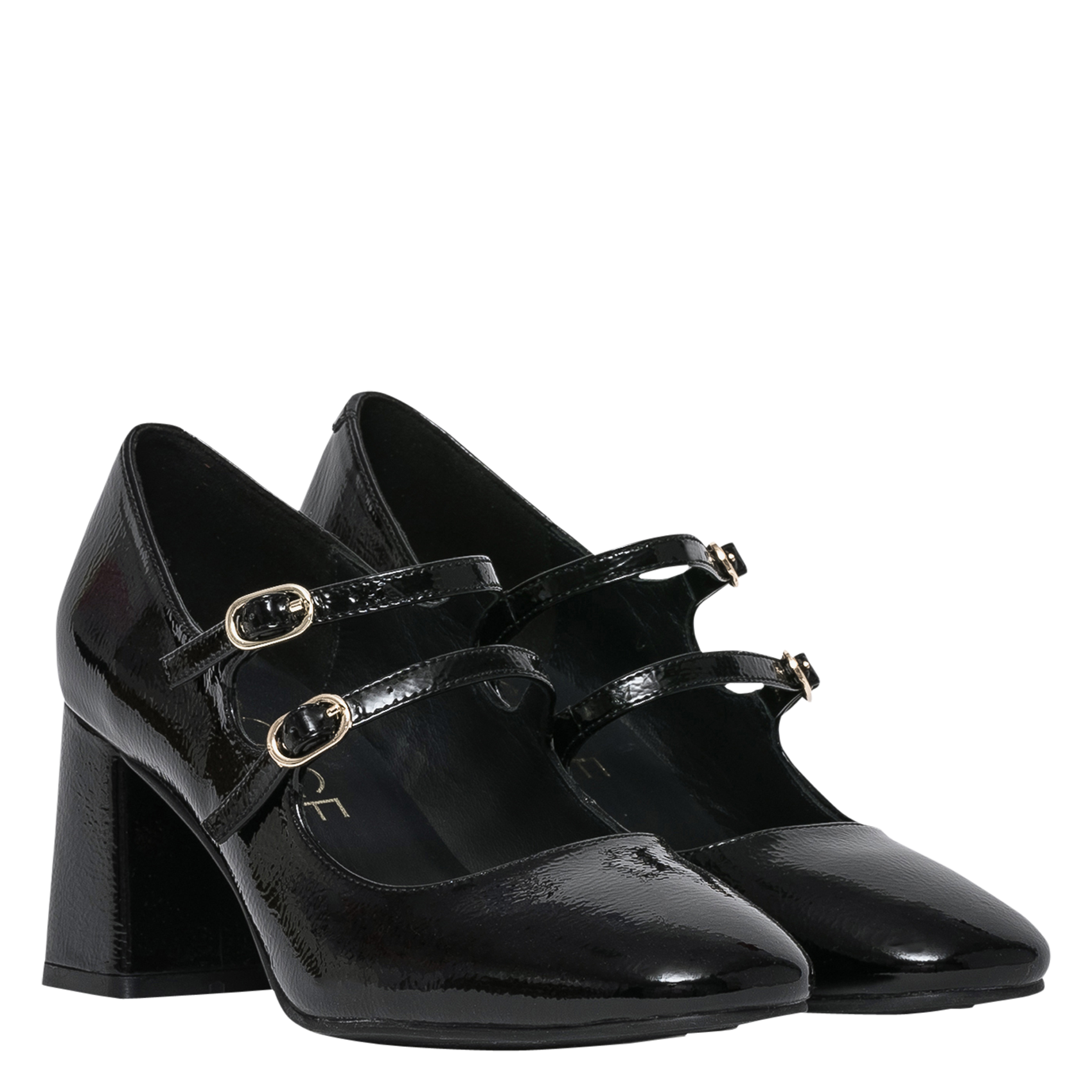 Riemchenpumps aus Leder BOCAGE Schwarz