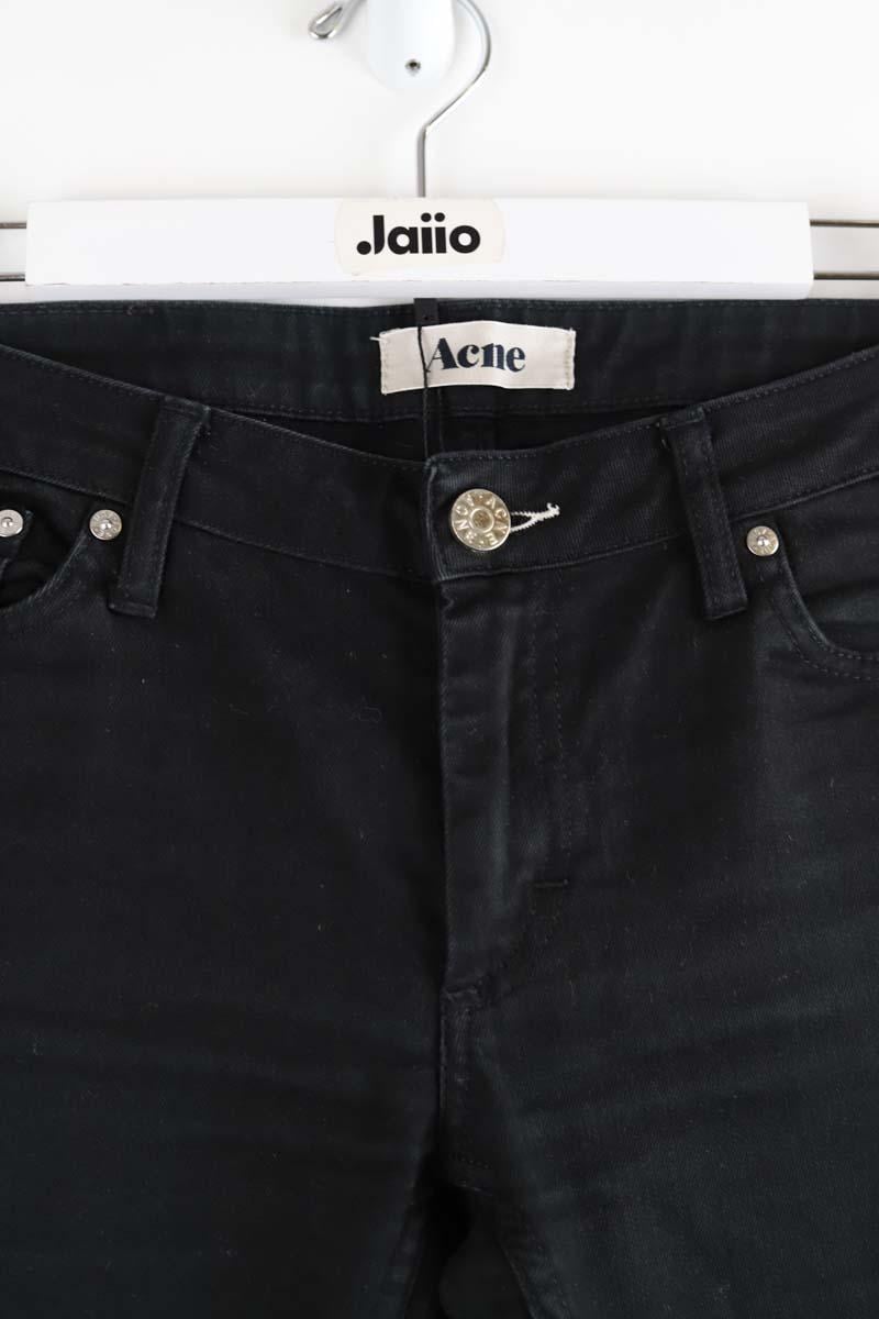 Cotton straight jeans ACNE STUDIOS - Seconde Main Black
