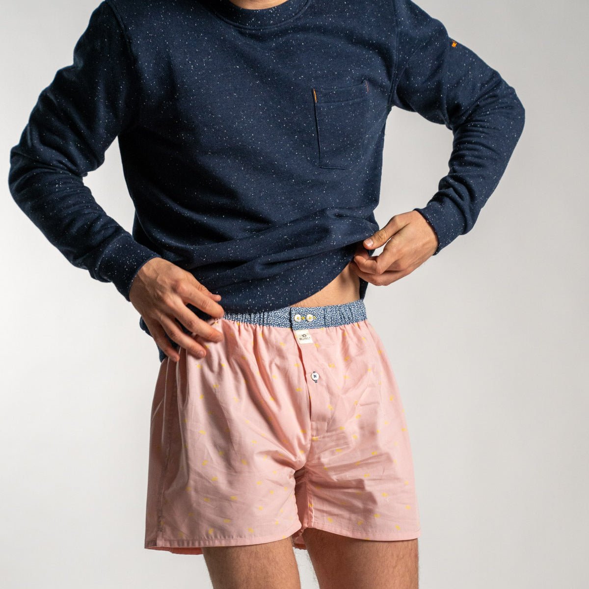 Organic cotton boxer shorts BILLYBELT Pink