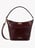 Small leather bucket bag with shoulder strap SANDRO