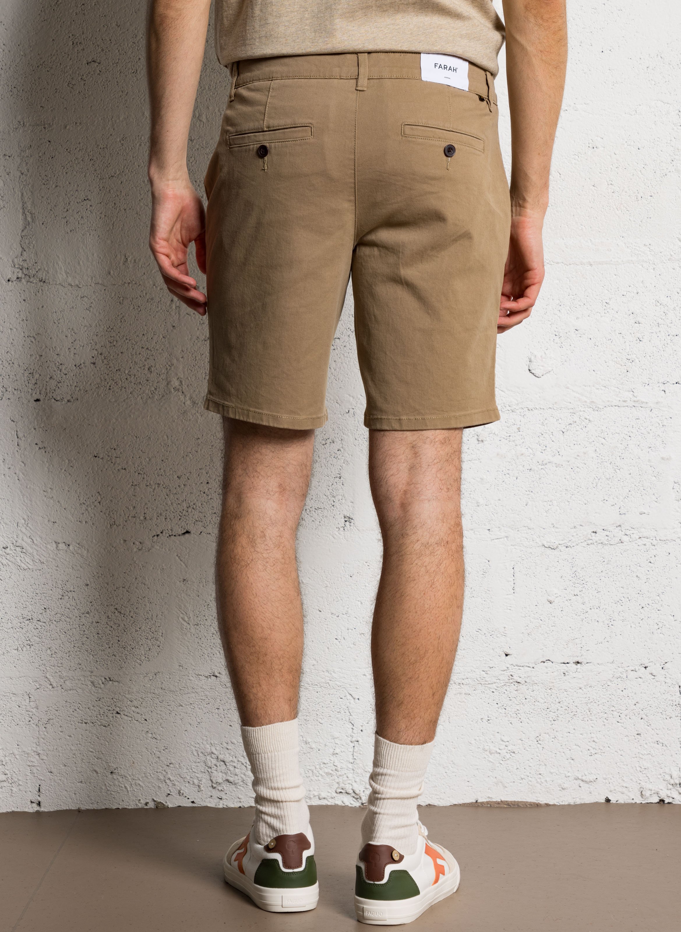Straight leg chino FARAH Beige
