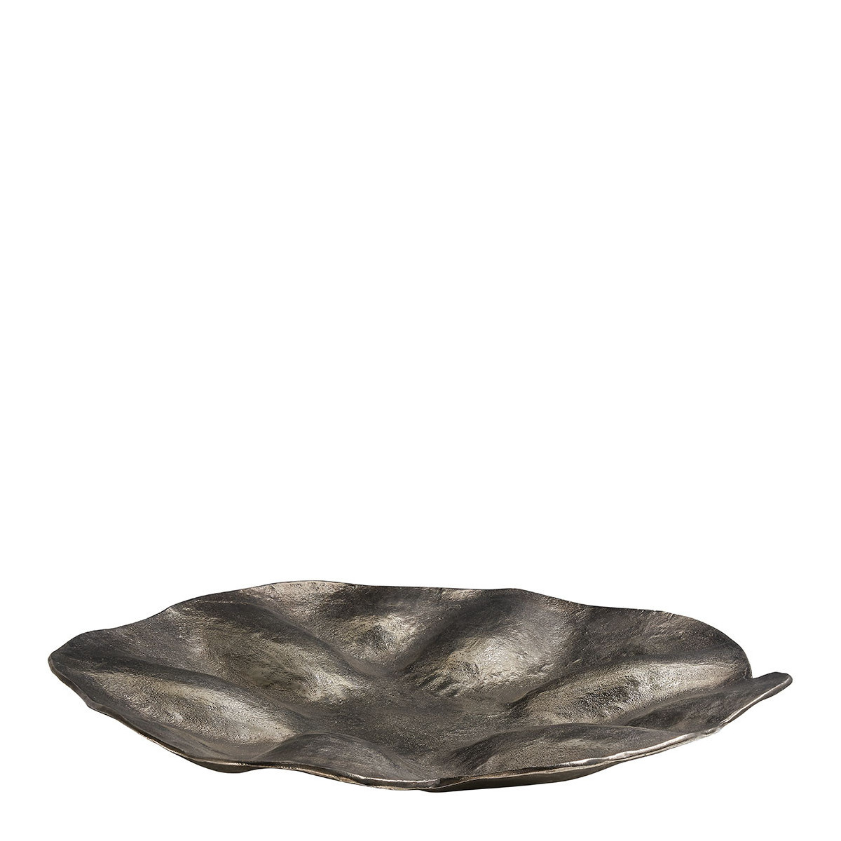 Set de 2 plateaux métal BLANC D'IVOIRE Gris