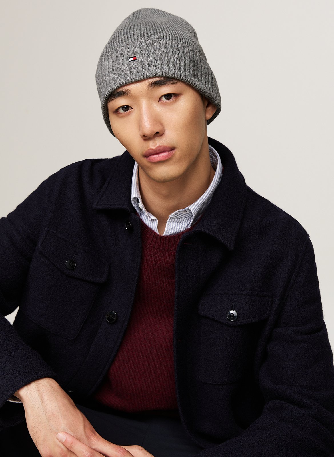 Muts van biologisch katoenmengsel TOMMY HILFIGER