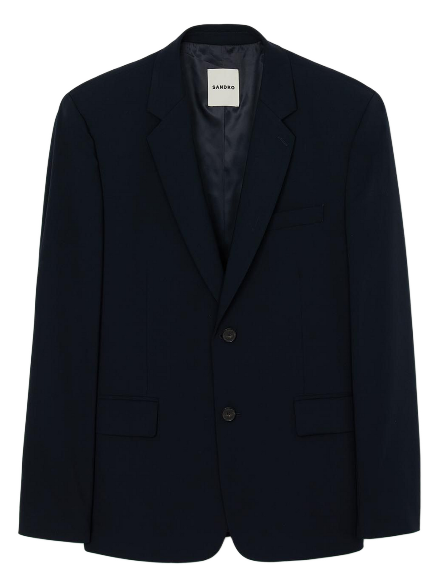 Veste tailleur en laine SANDRO Bleu