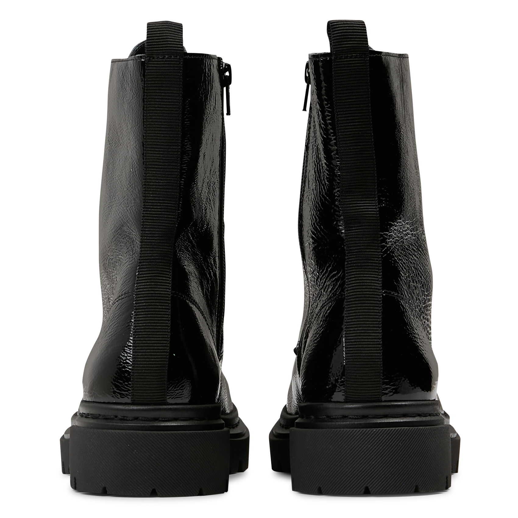 Bottines en cuir vernis ONE STEP Noir