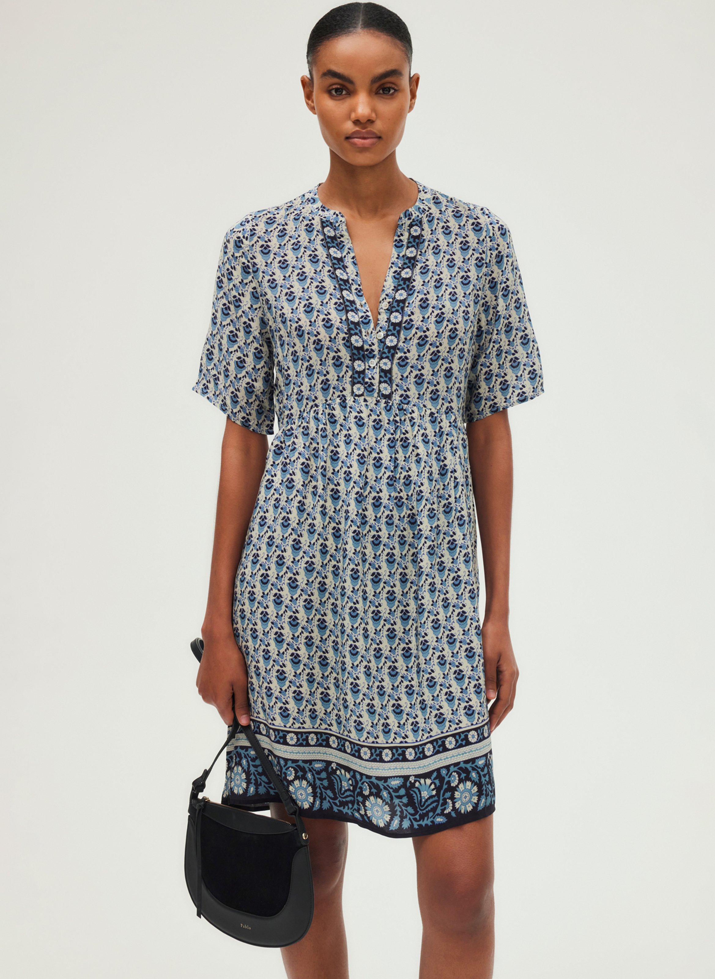 Dori leather shoulder bag PABLO Black