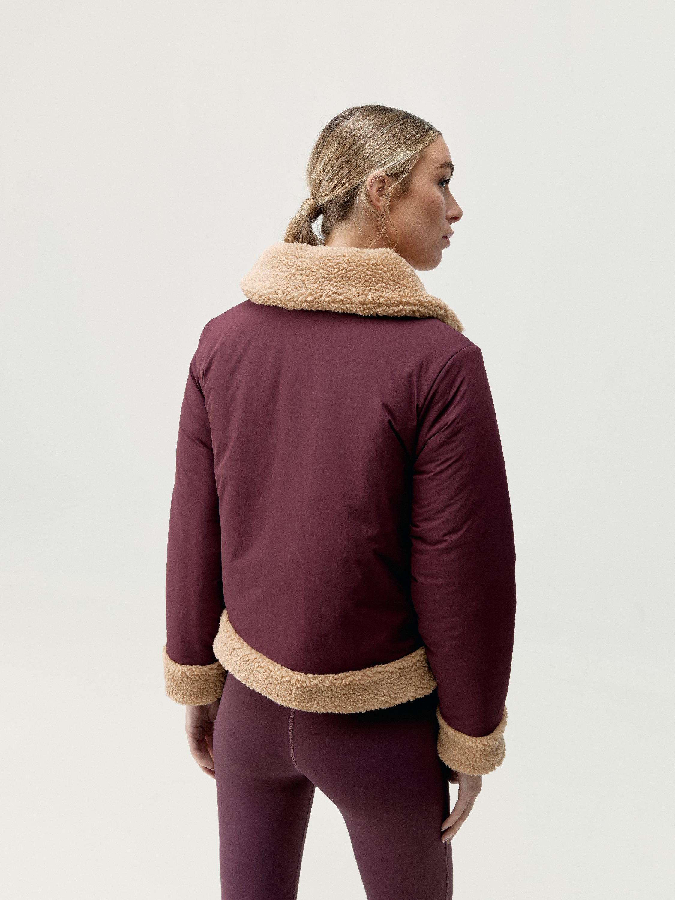 Quilted winter coat BORN LIVING YOGA Red