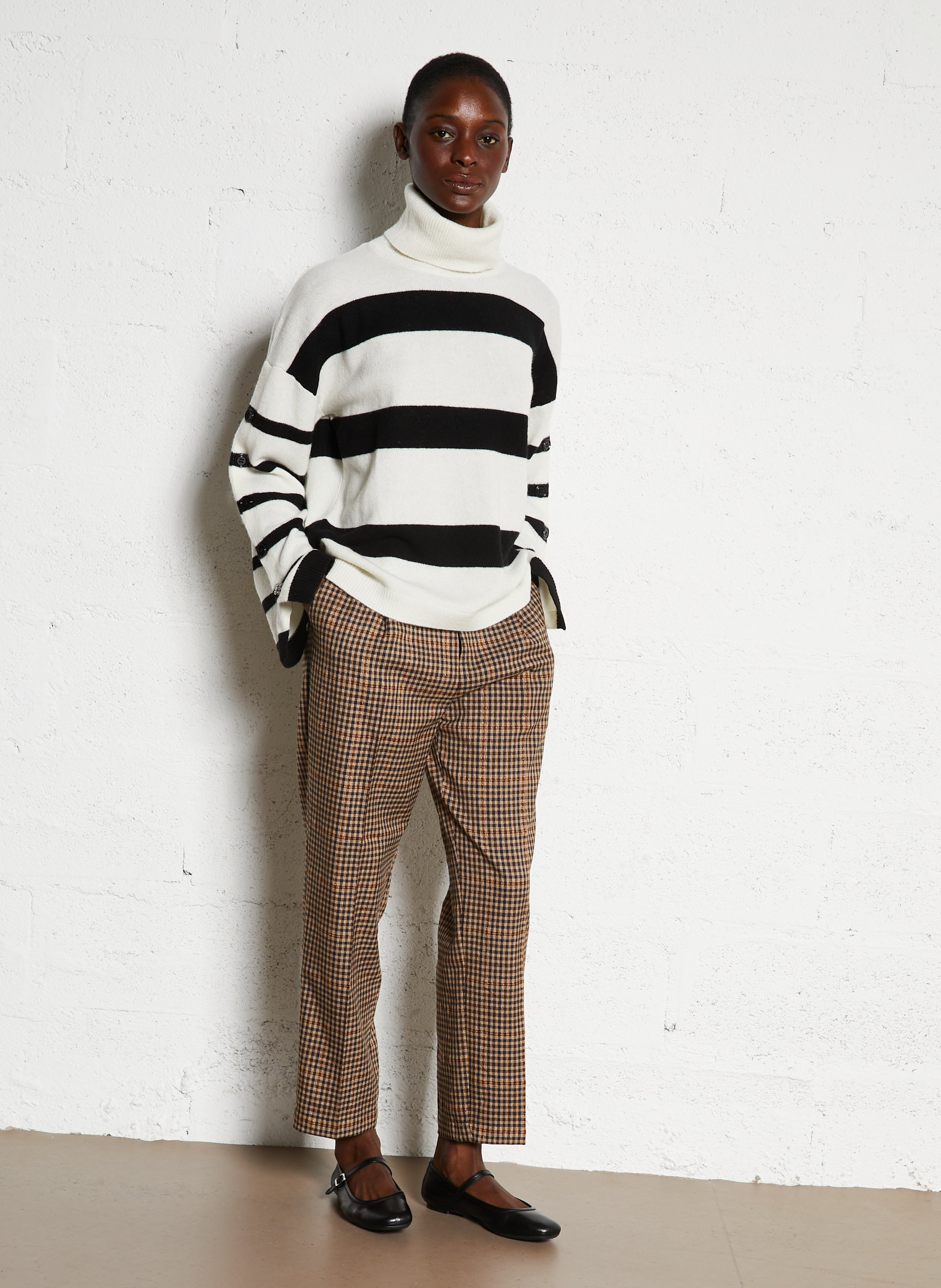 Babies leather T-strap shoes REQINS Black