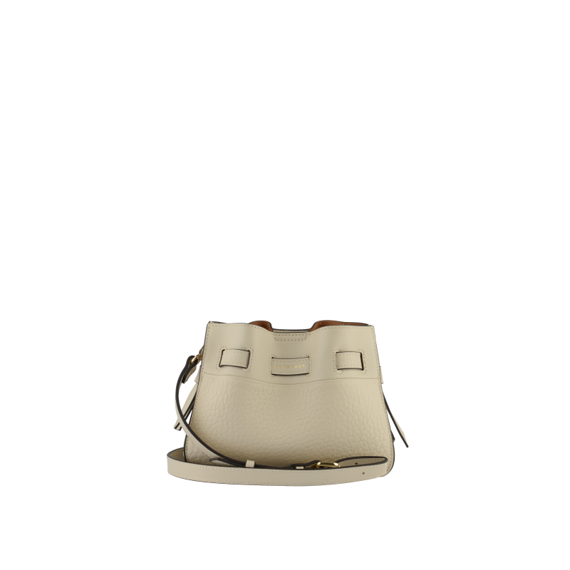 Shoulder bag - cowhide leather POURCHET Beige