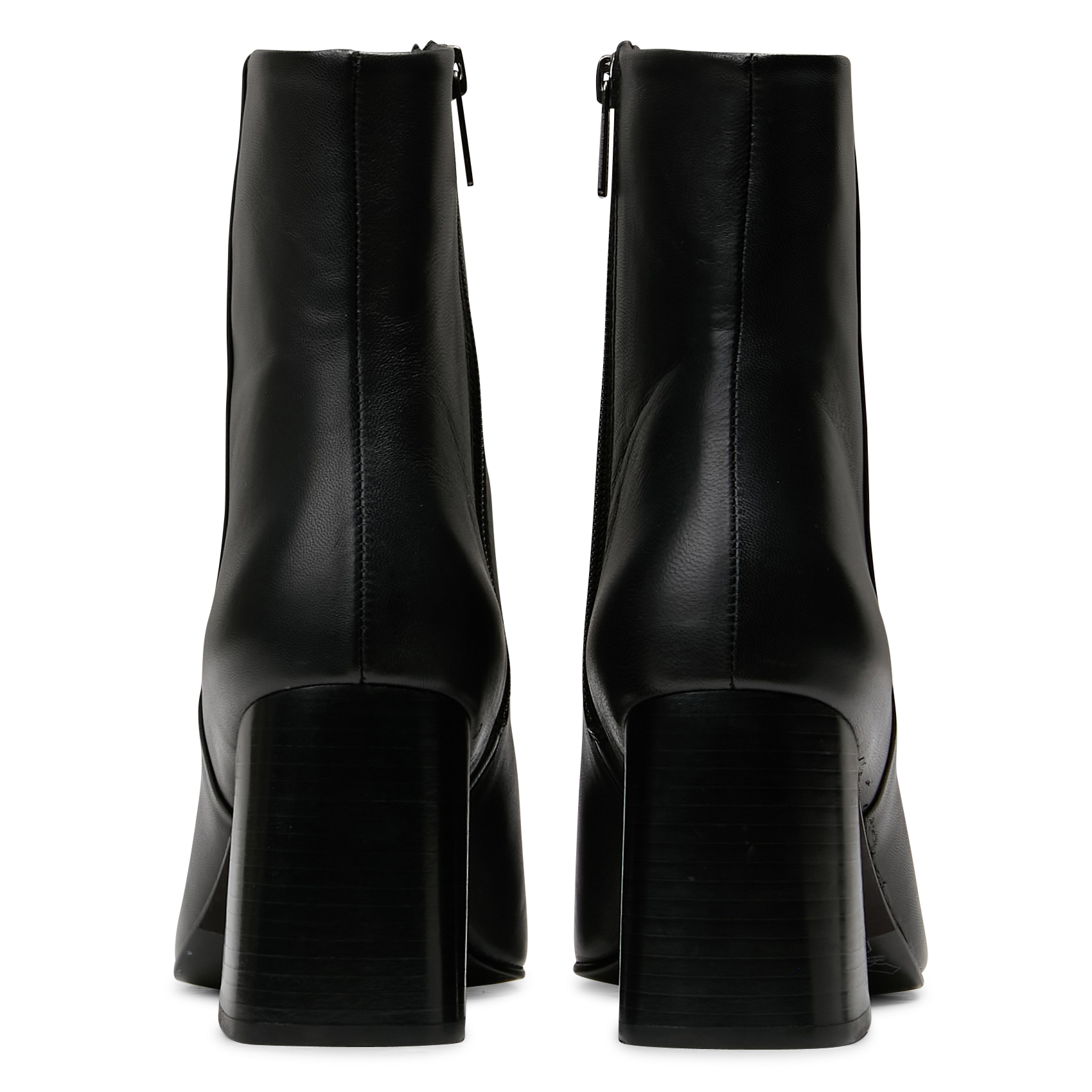 Bottines à talons hauts en cuir lisse BOBBIES Noir