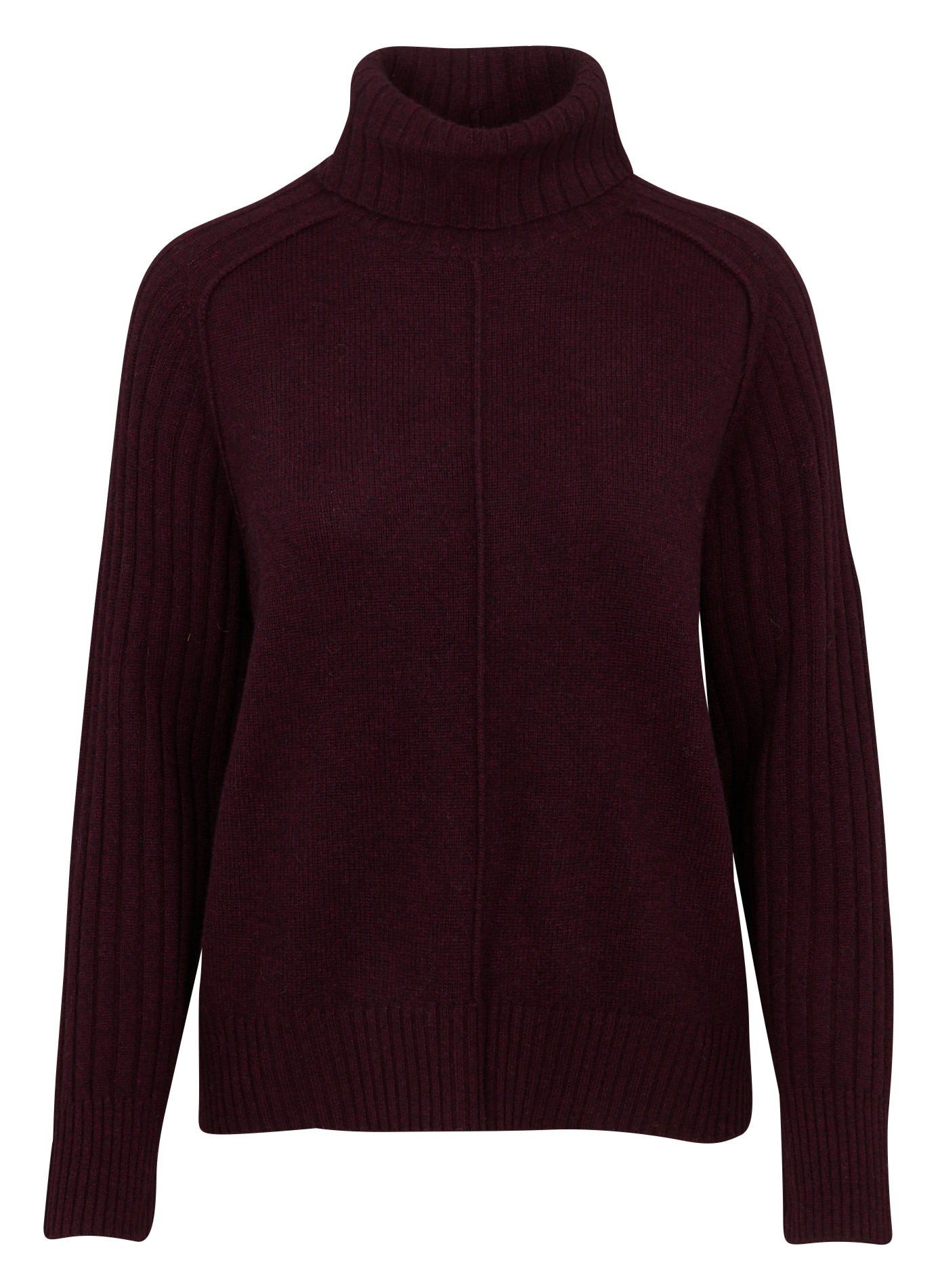 Pull col roulé en laine mélangée MAISON 123 Violet