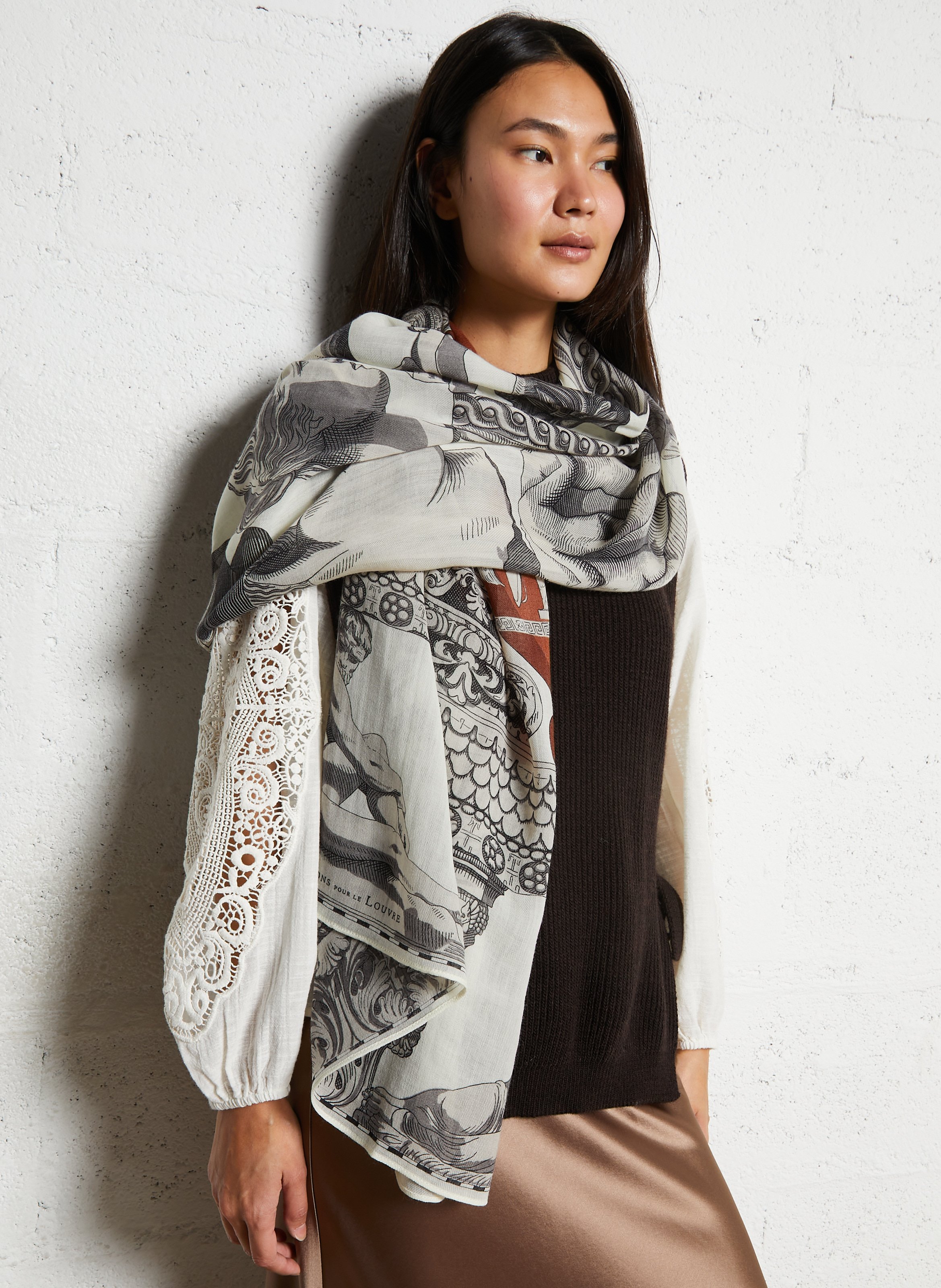 Bedruckter Wollfoulard INOUI EDITIONS