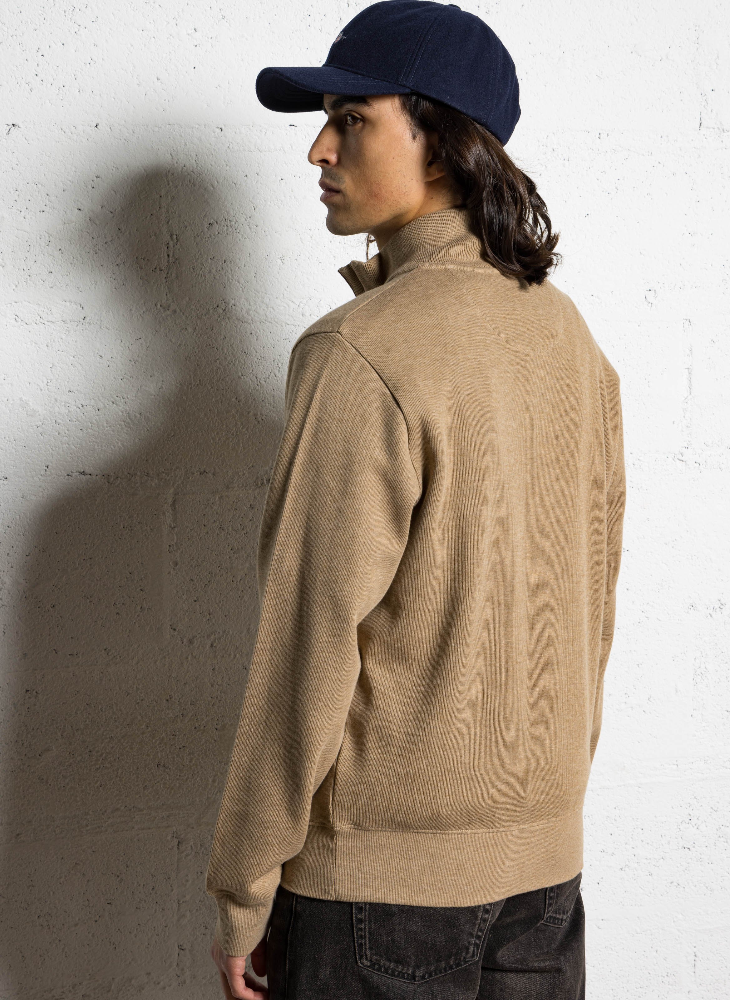 Pull col montant en coton GANT Vert