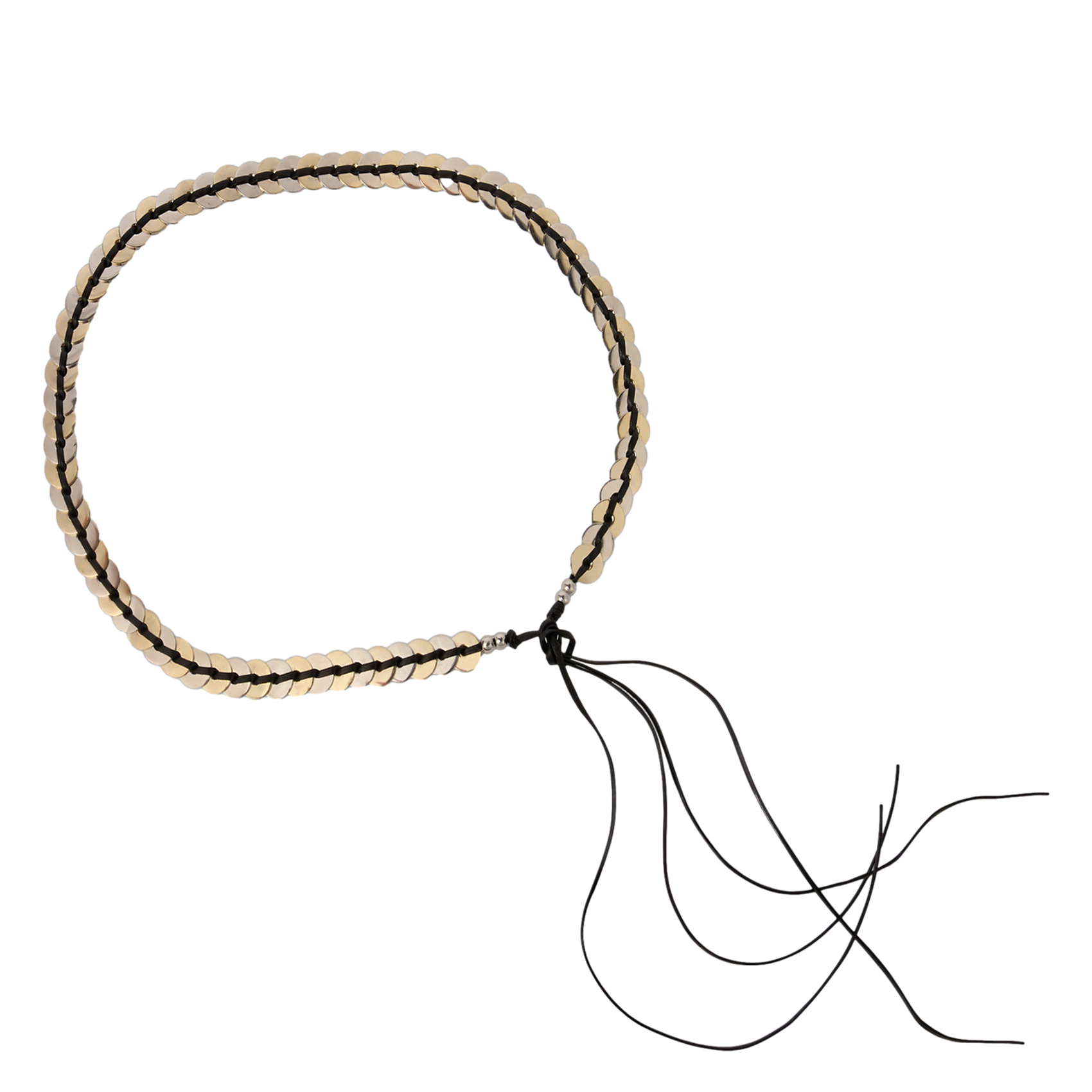 Ceinture en cuir SANDRO Argent