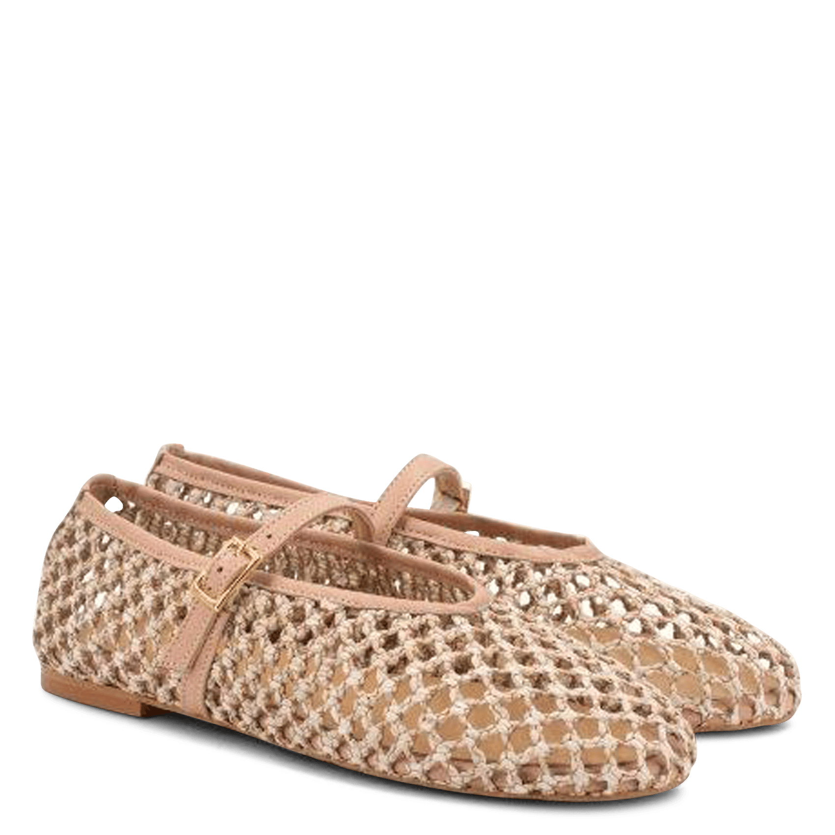 Ballerines ajourées à bride TORAL Beige