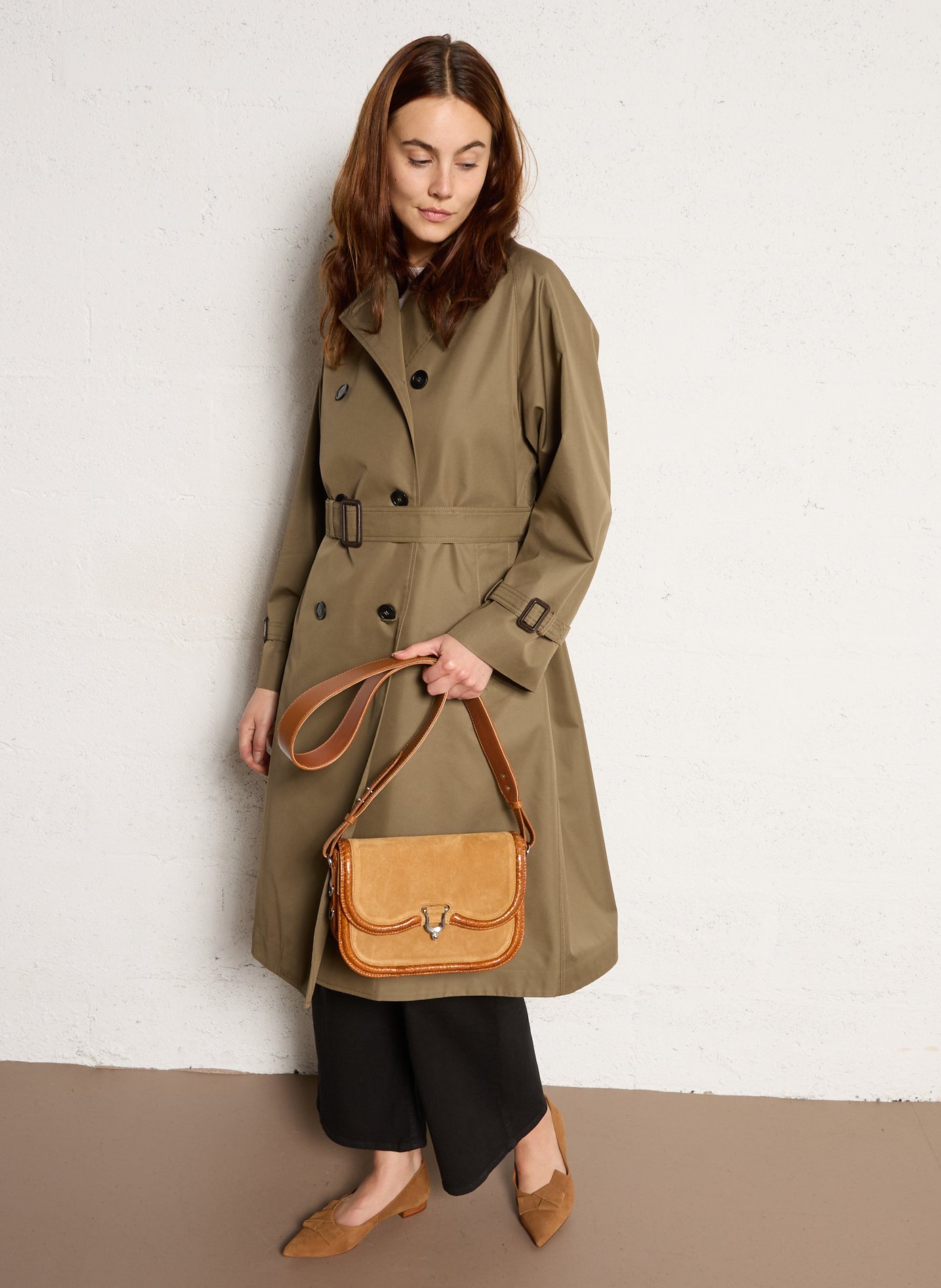 Dori leather shoulder bag CLARIS VIROT Brown