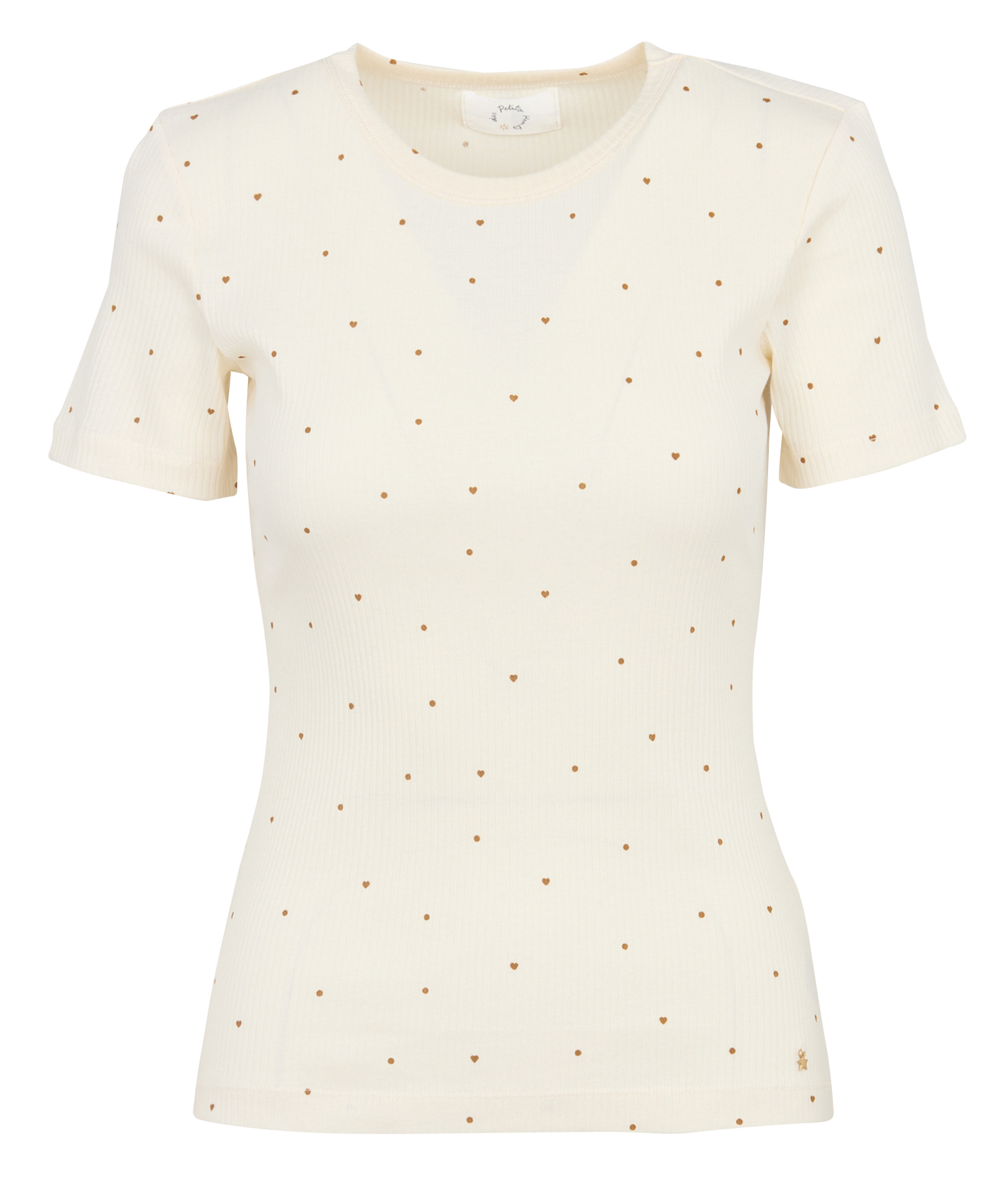 Rundhals-T-Shirt aus Bio-Baumwolle DES PETITS HAUTS Beige