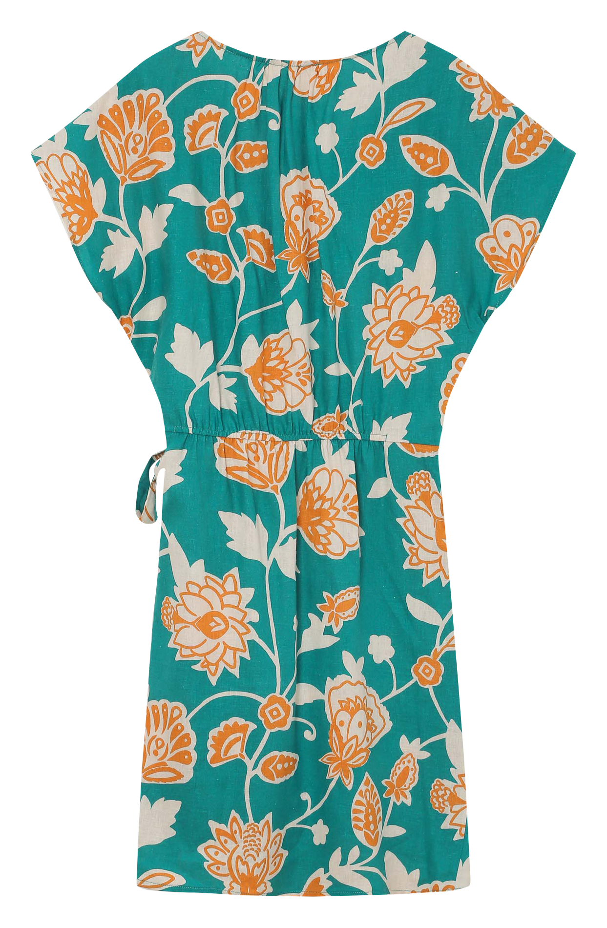Robe courte portefeuille à imprimé floral GRACE ET MILA Vert