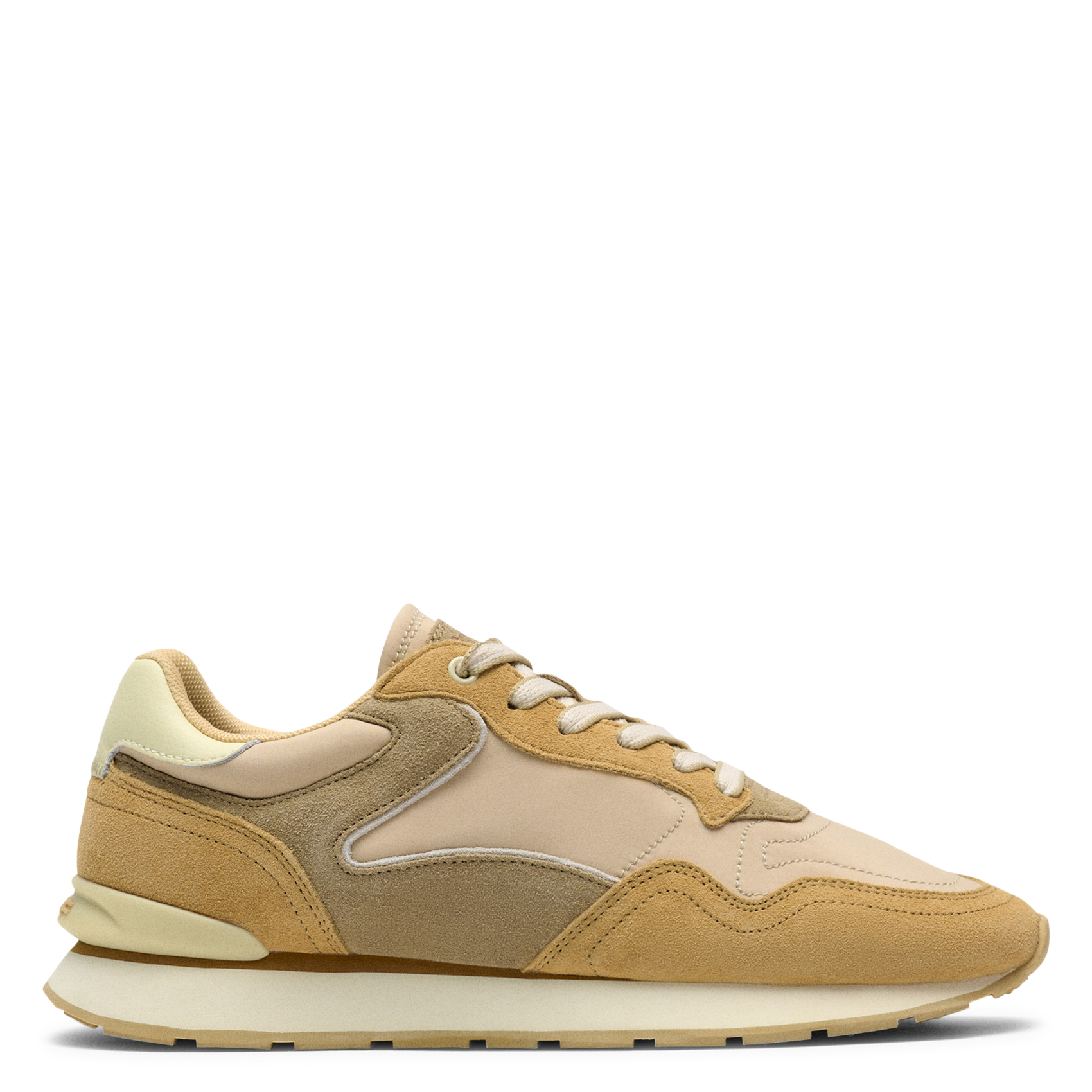 Niedrige Sneaker aus Leder-Mix HOFF Braun