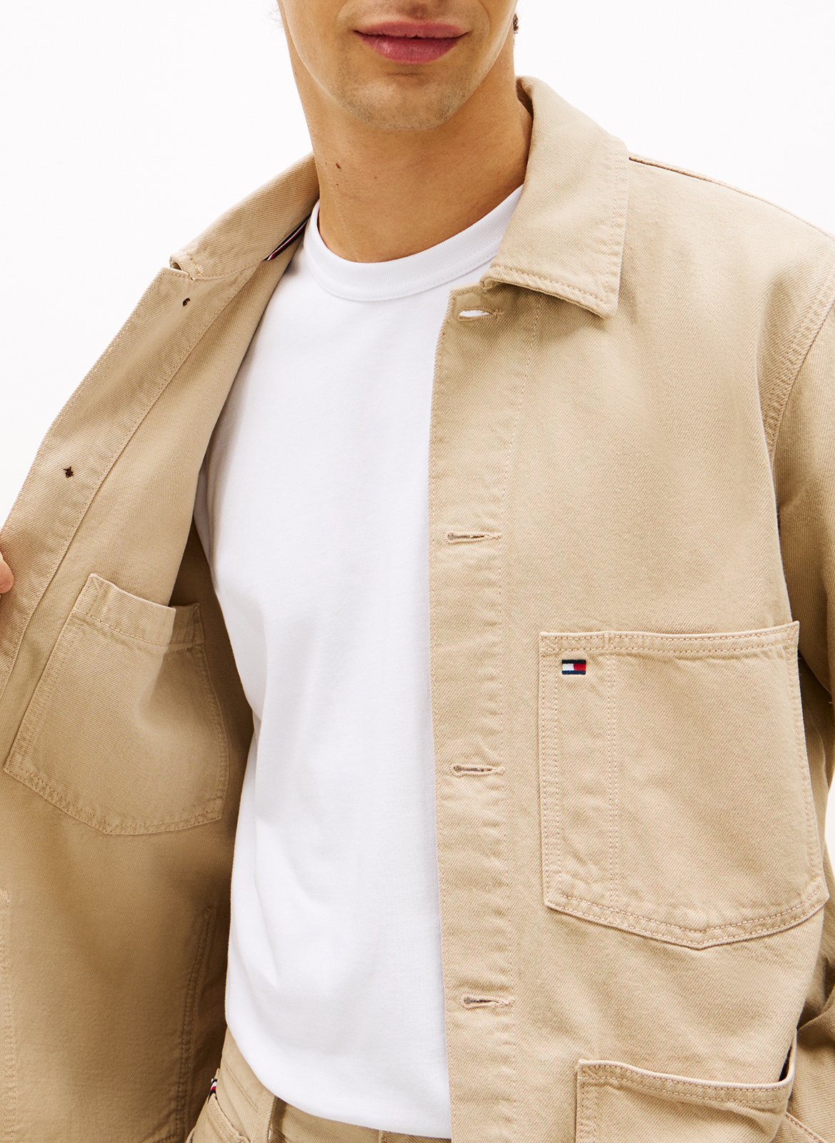 Klassische Jeansjacke TOMMY HILFIGER Khaki