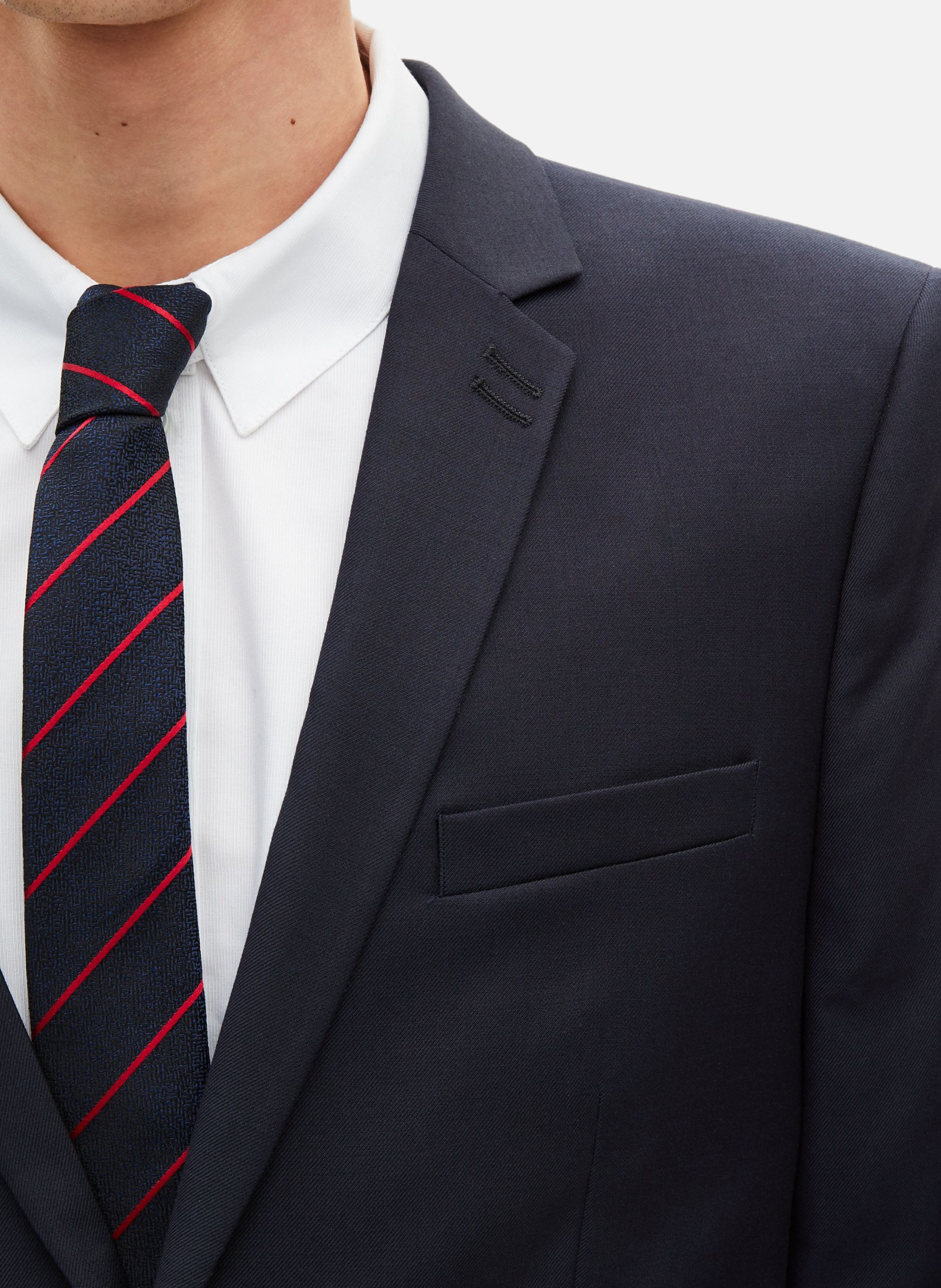 Super 100's wool suit pants THE KOOPLES Blue