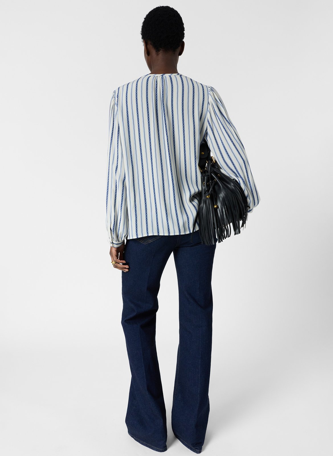 Blouse à rayures GERARD DAREL Beige