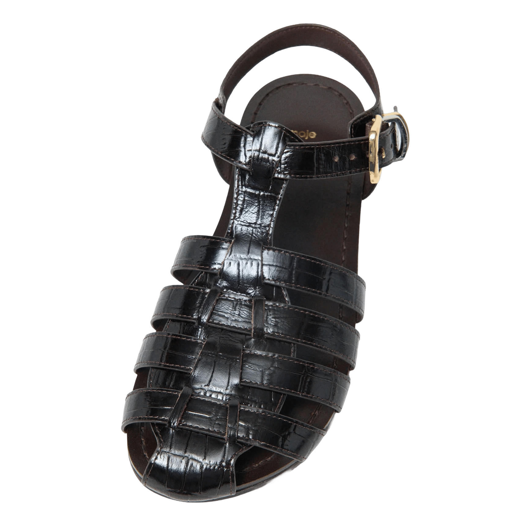 Leren sandalen MAJE Bruin