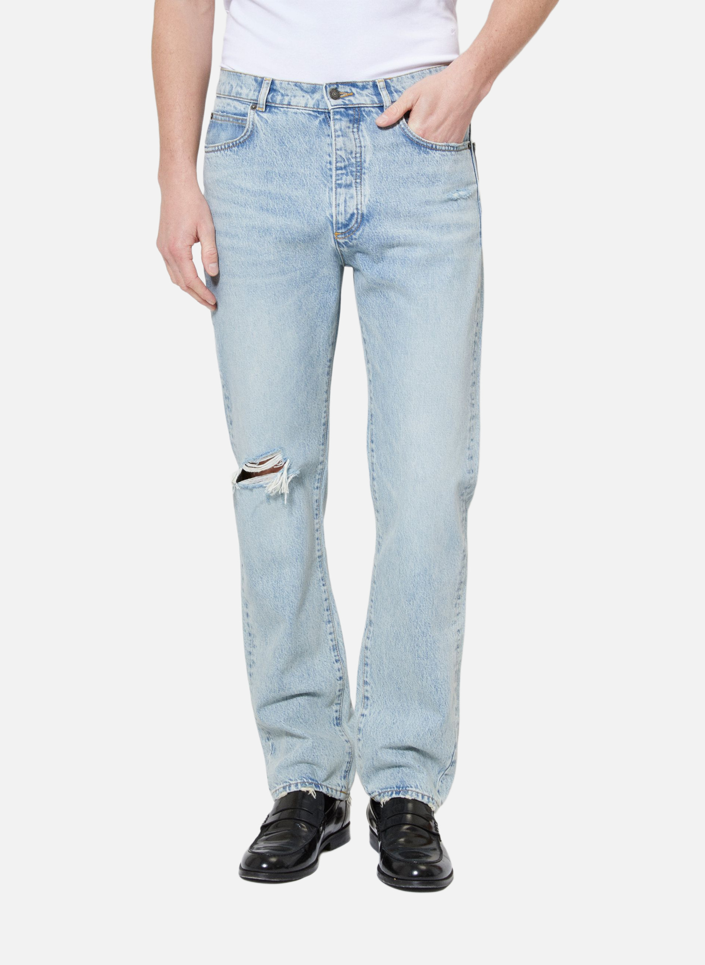 Jean droit délavé THE KOOPLES Blue