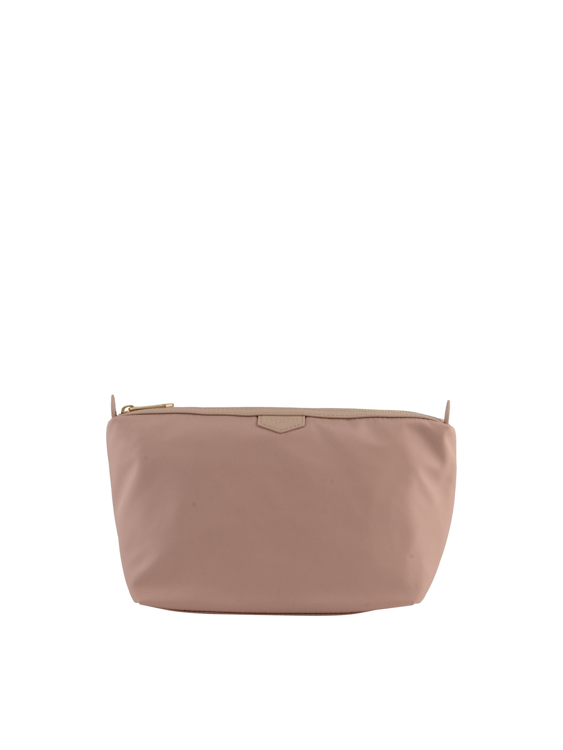 Cowhide leather tote bag POURCHET Pink