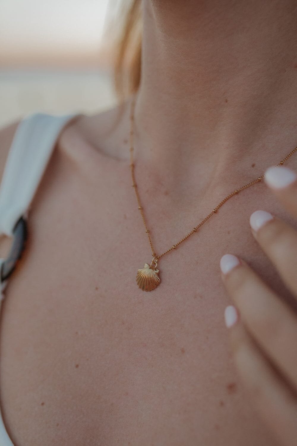 Gold-plated seashell necklace MONSIEUR SIMONE Silver