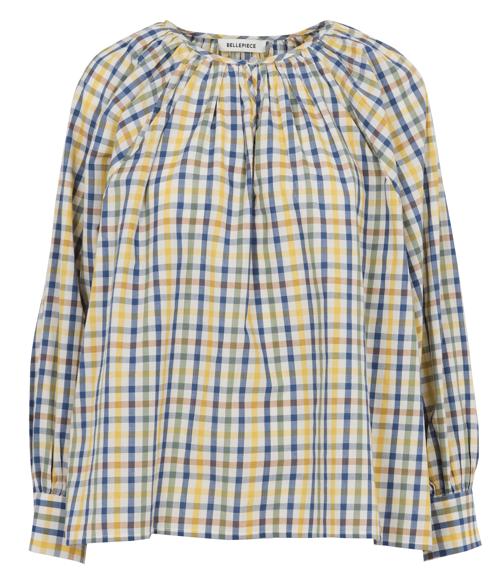 Top oversize col rond en coton imprimé BELLEPIECE Multicolore